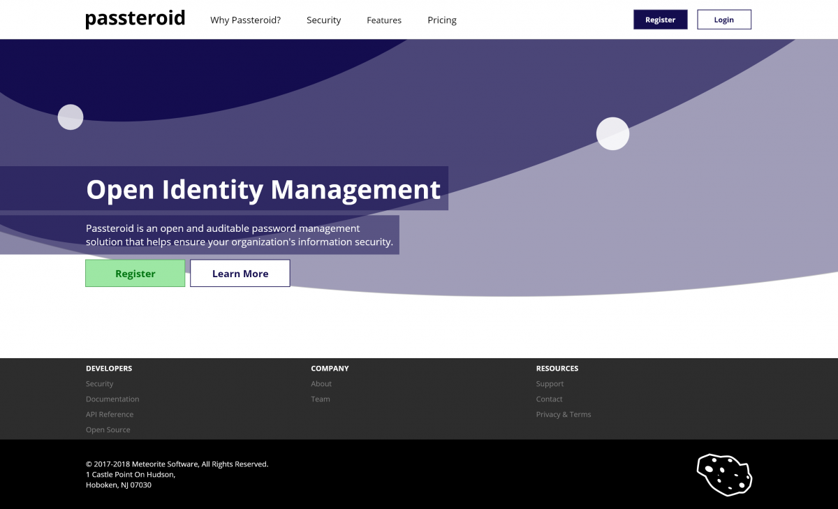 Passteroid homepage