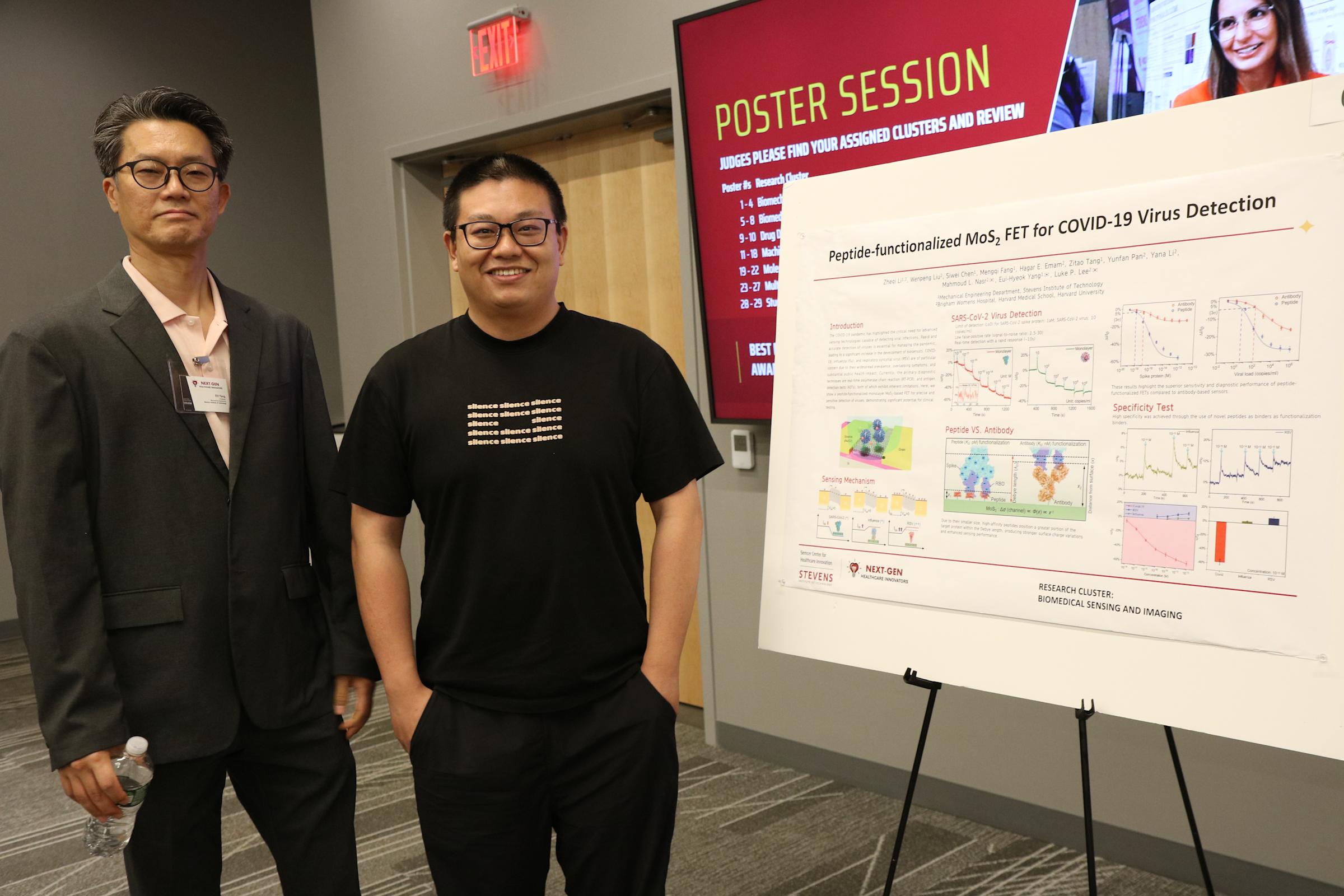  Students and research presenters interact with faculty and panelists alike during the Next-Gen Healthcare Innovators Symposium.