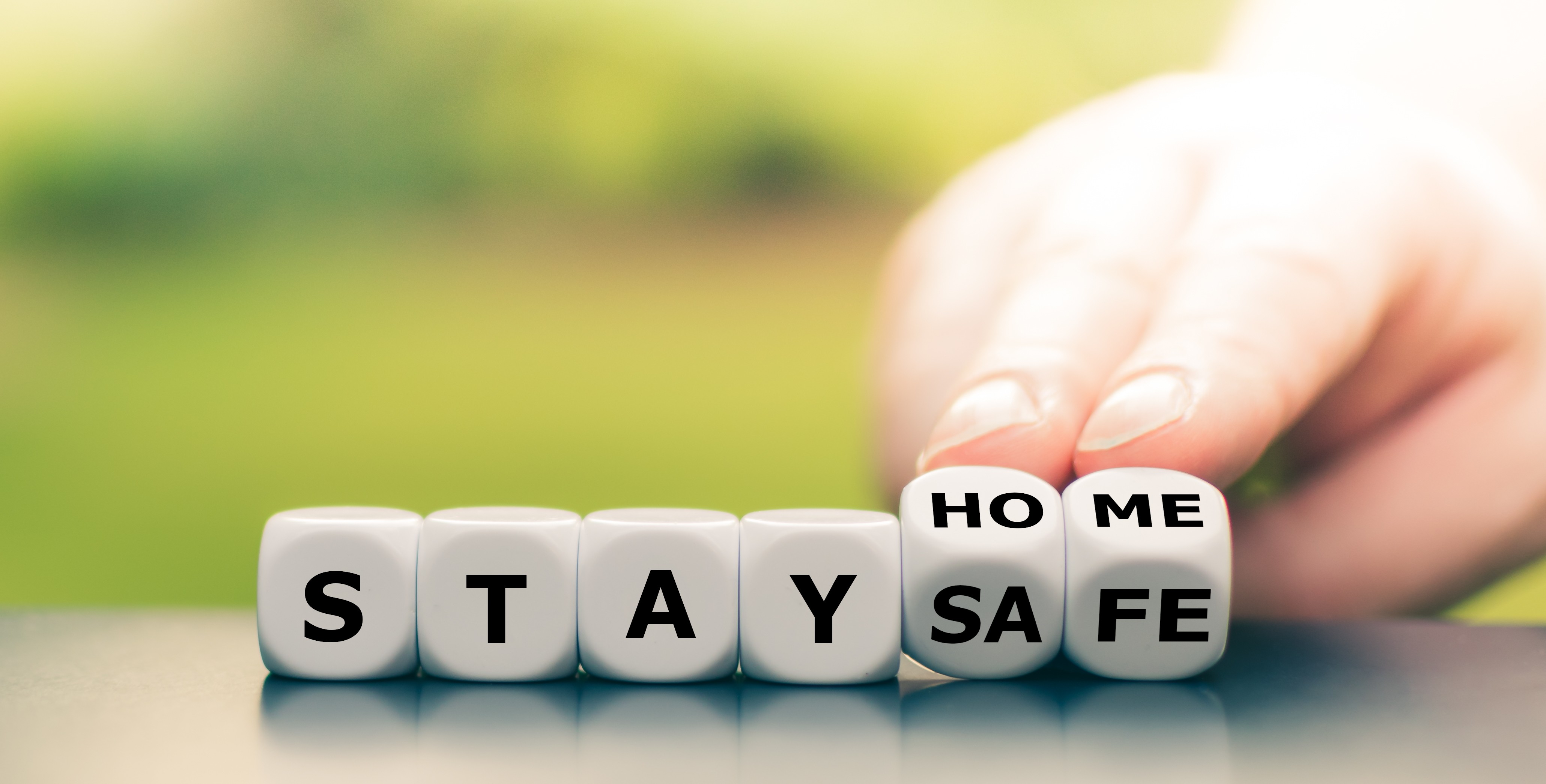 the words "Stay safe"