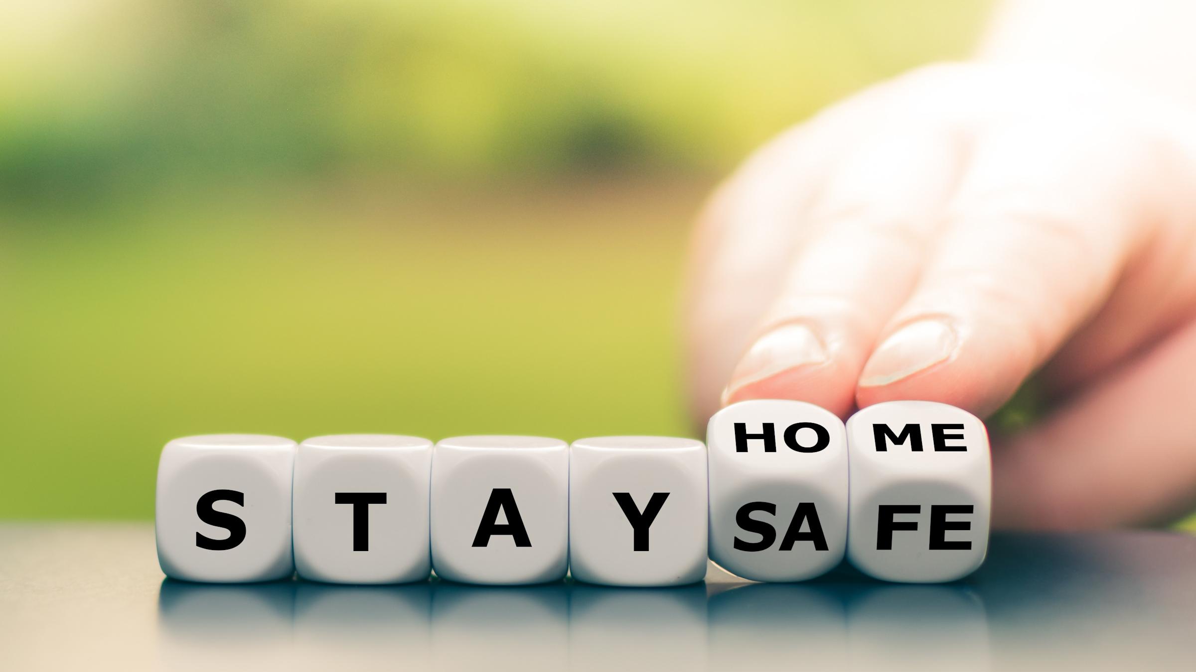 the words "Stay safe"