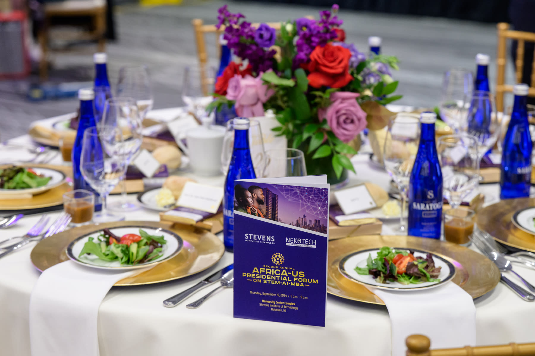 Africa-US Presidential Forum on STEM, AI and MBA Tablescape