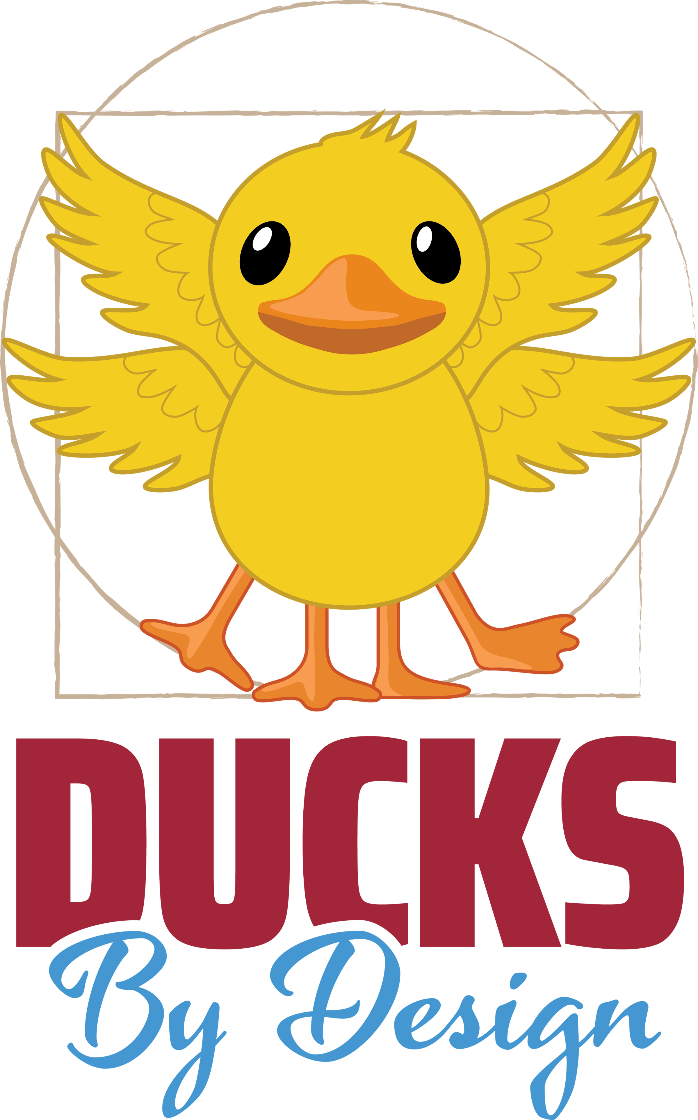 Duck with multiple wings similar to Davinci's  Vitruvian Man