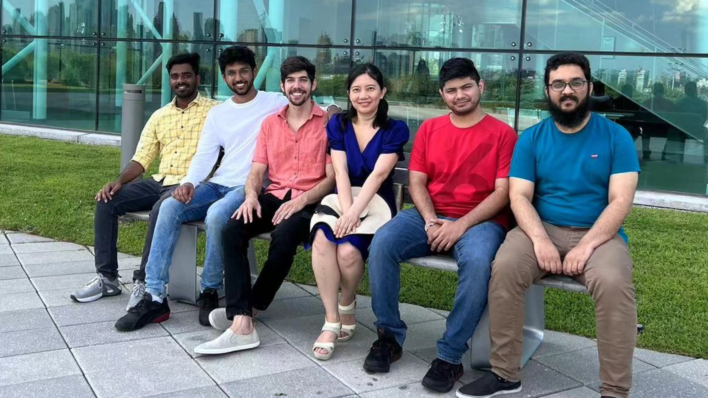 Team NAM, pictured outside the Babbio Center.