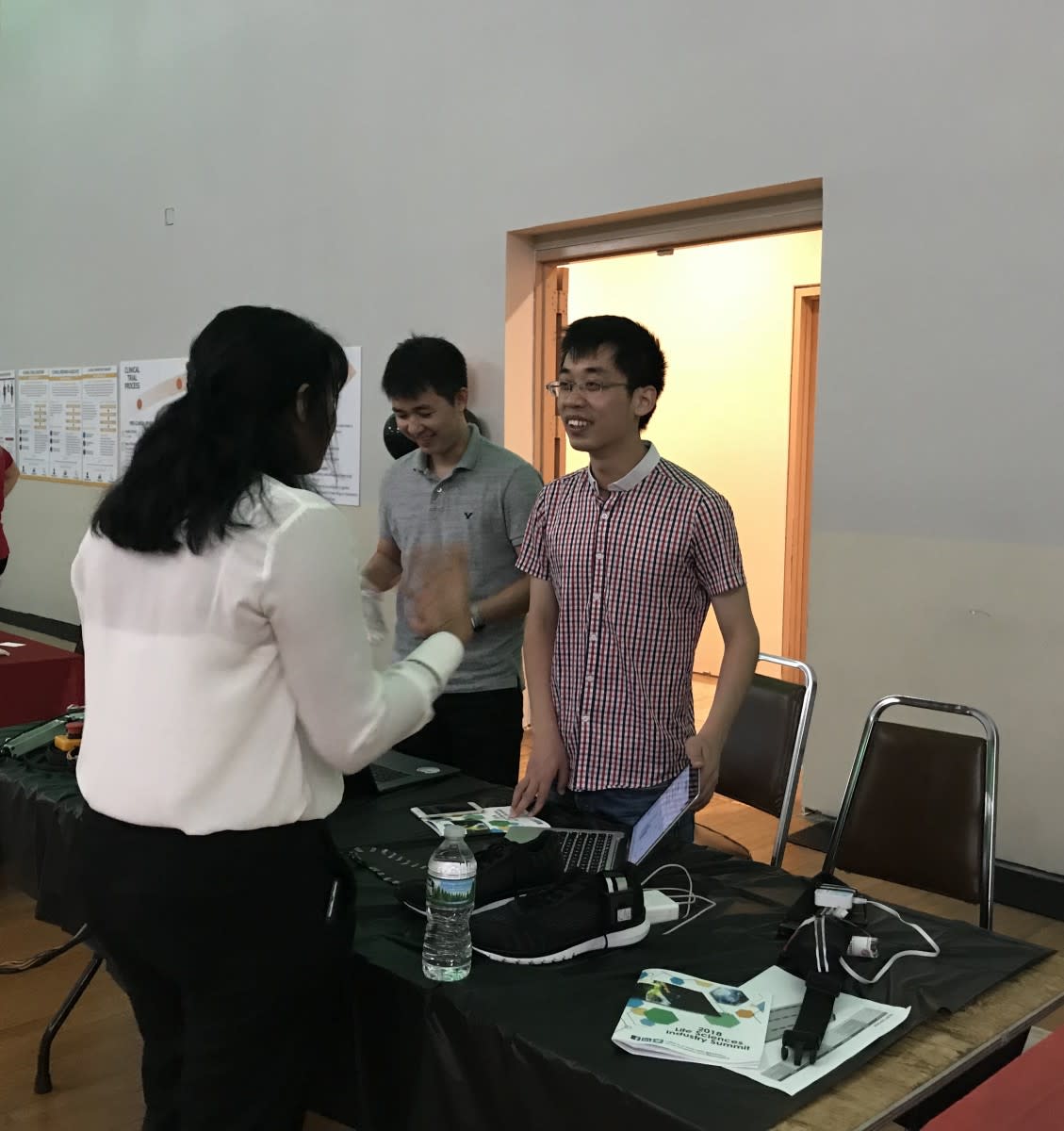 Yufeng Zhang and Huanghe Zhang presenting at the summit. CREDIT: Shreya Parekh