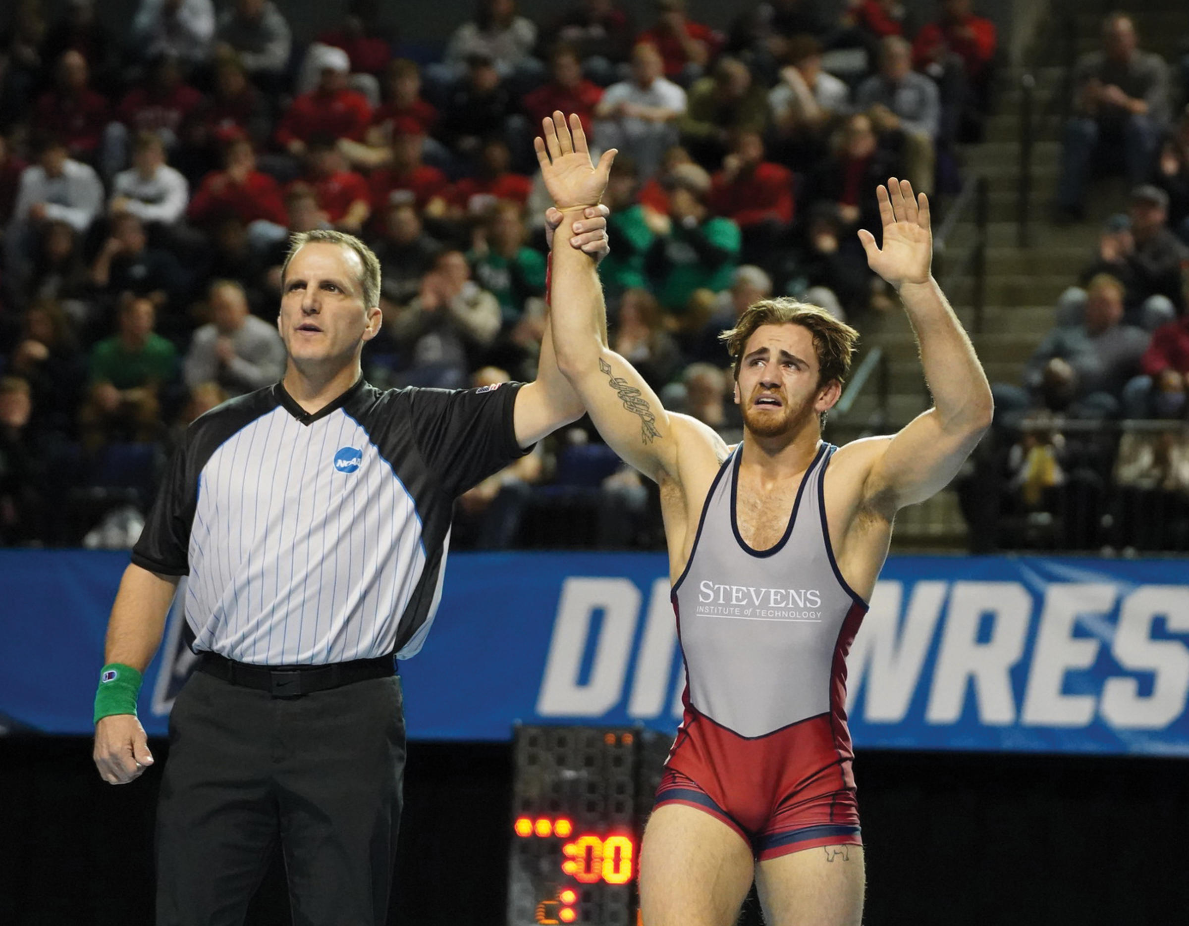 Brett Kaliner at wrestling meet.