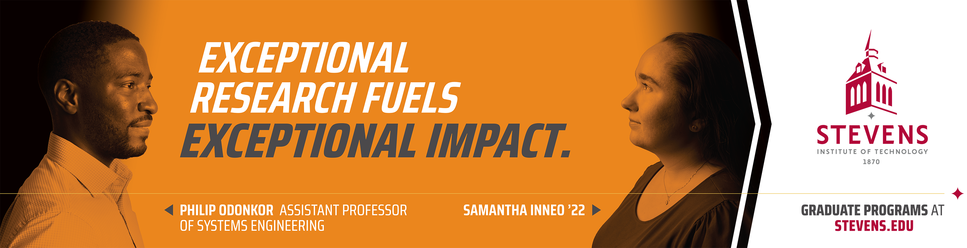 Banner ad stating "Exceptional Research Fuels Exceptional Impact"