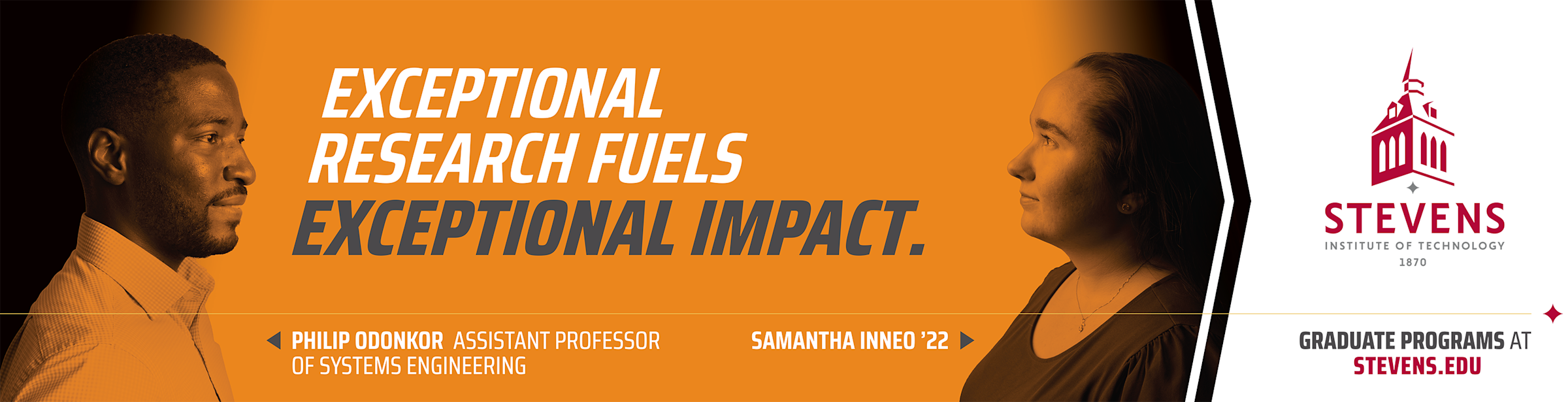 Banner ad stating "Exceptional Research Fuels Exceptional Impact"