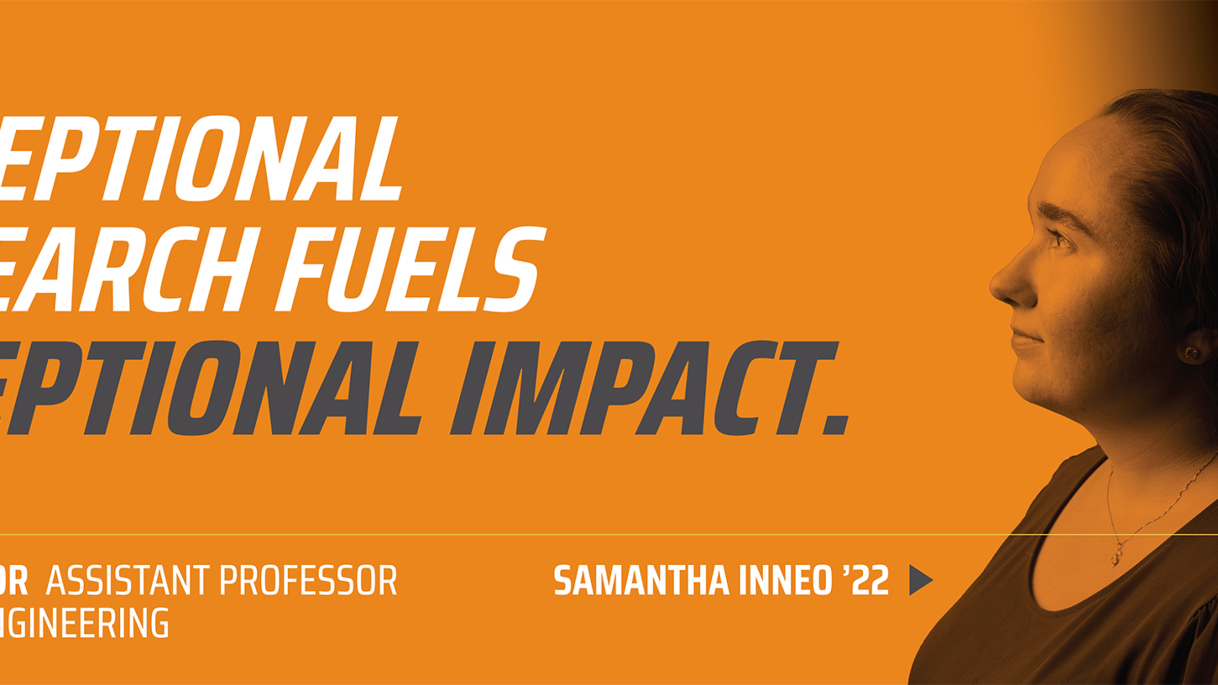 Banner ad stating "Exceptional Research Fuels Exceptional Impact"