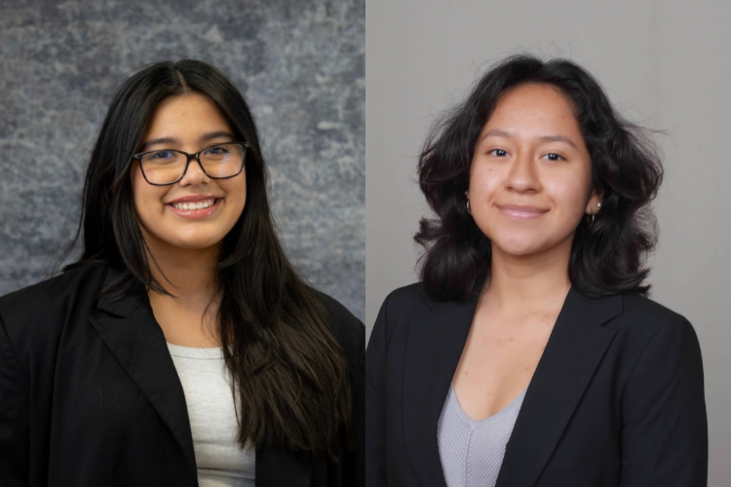 Headshots of Camila Crespo (Left) and Nataly Jimenez-Cruz (Right)