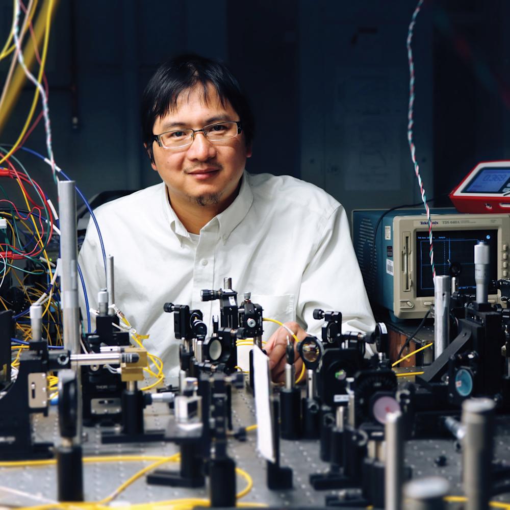 Yuping Huang in lab - retouched