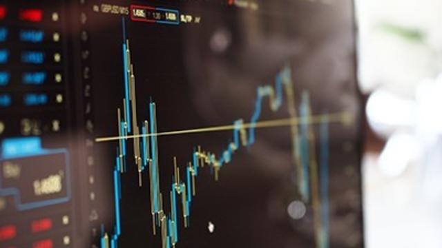 Stock photo of a financial market chart