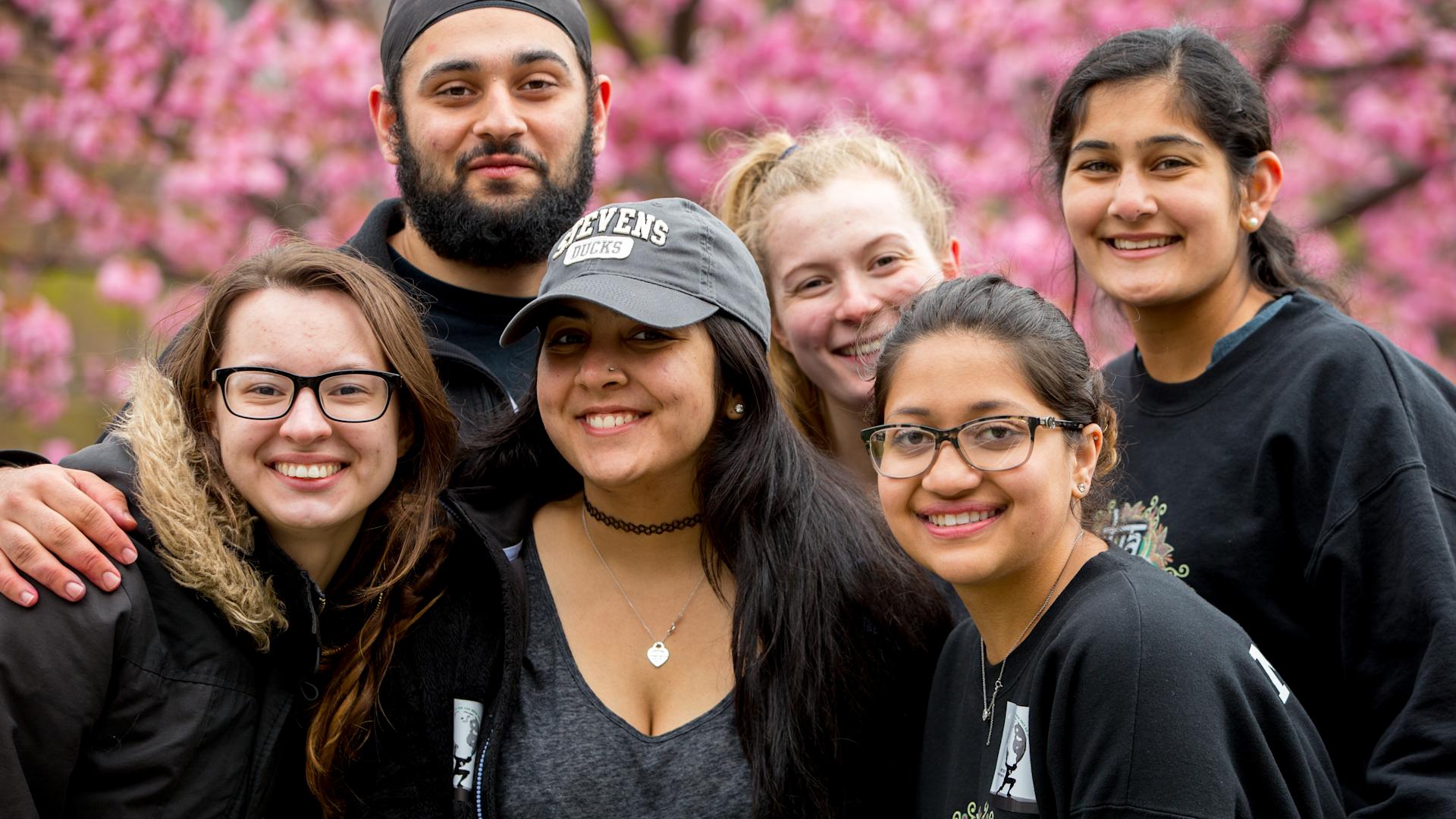 Stevens Students in a group