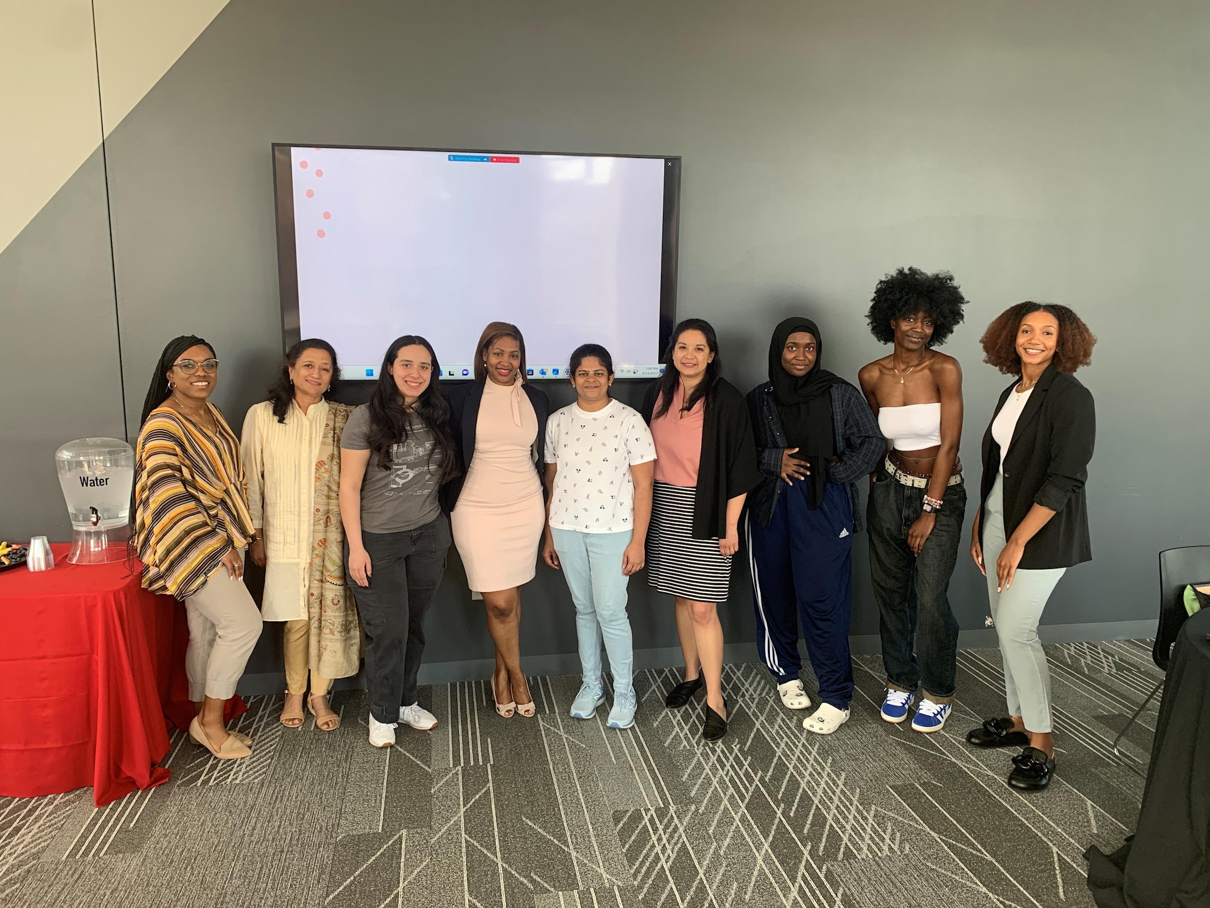 A group of people at the Women of Color Connect event