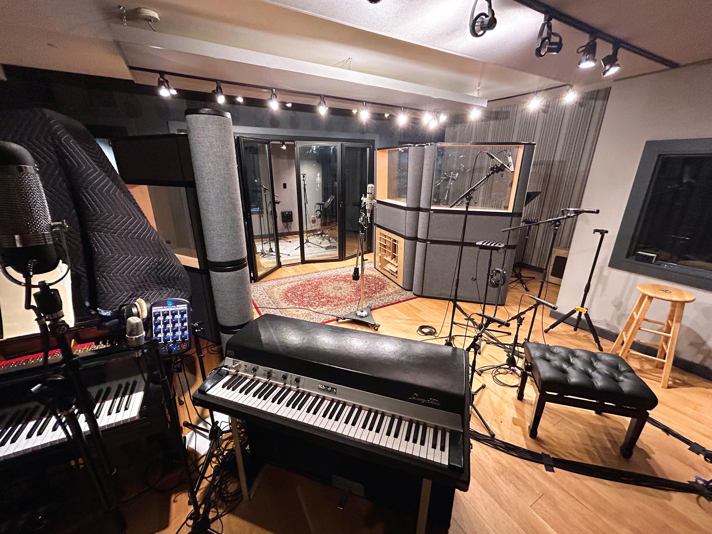 A view of the live room at Second Take Sound recording studio in Manhattan. Photo: Alice Arnold Photography