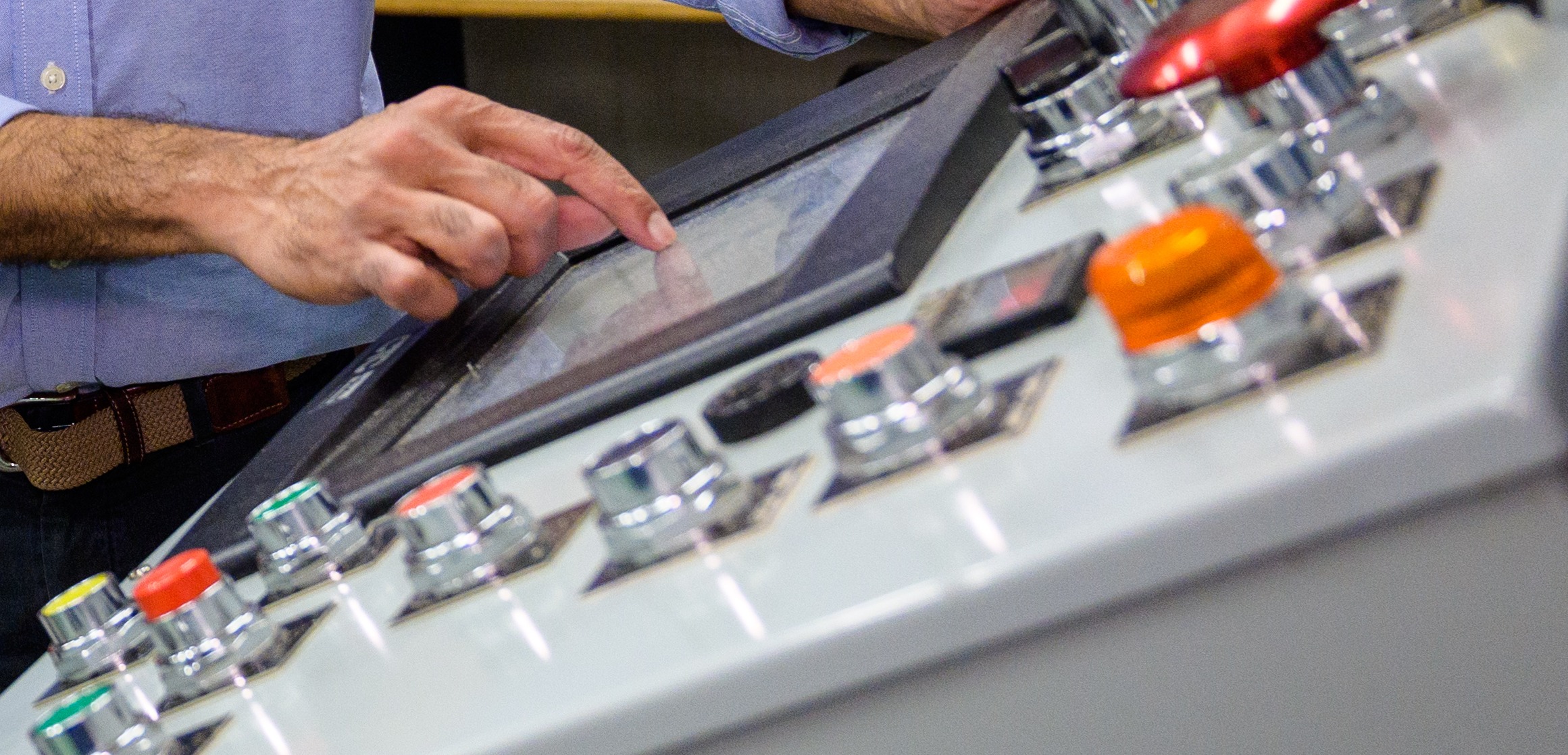 Control panel for wave tank at Davidson Lab.