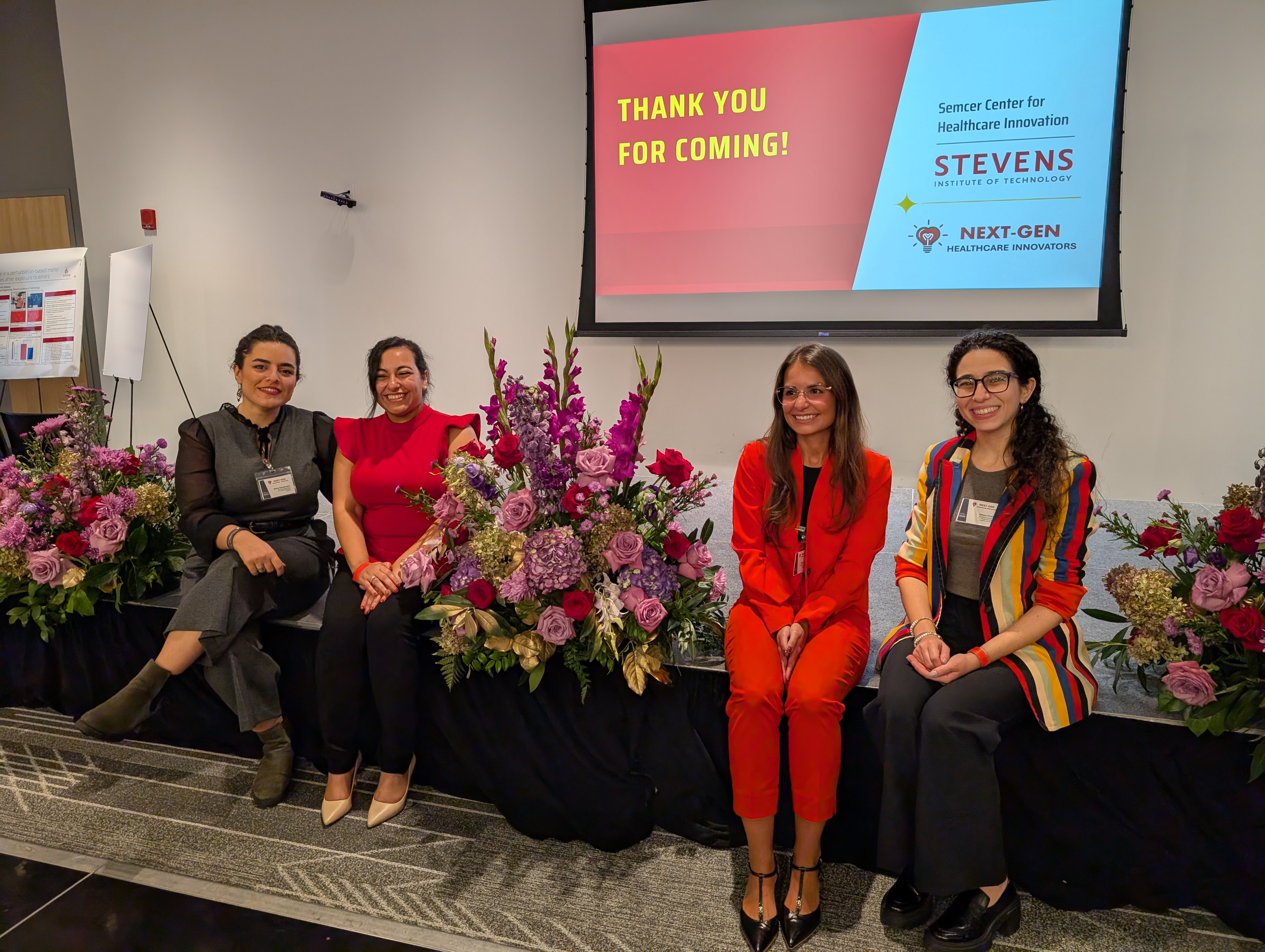 2024 organizing committee members Shima Rastgordani, Rana Ibrahim, Felicia Giordano and Zahava Hirsch.