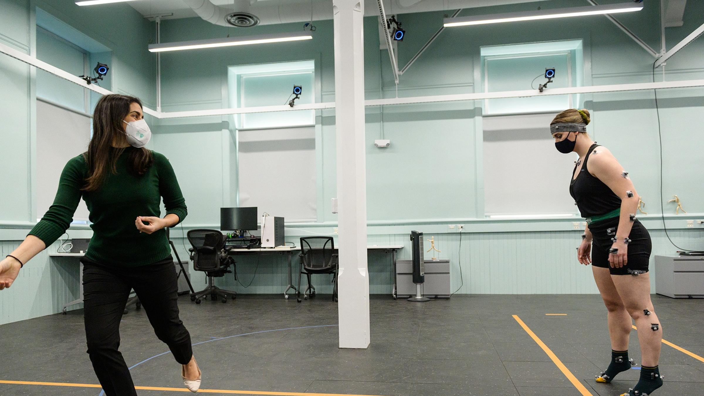 Antonia and a dancer