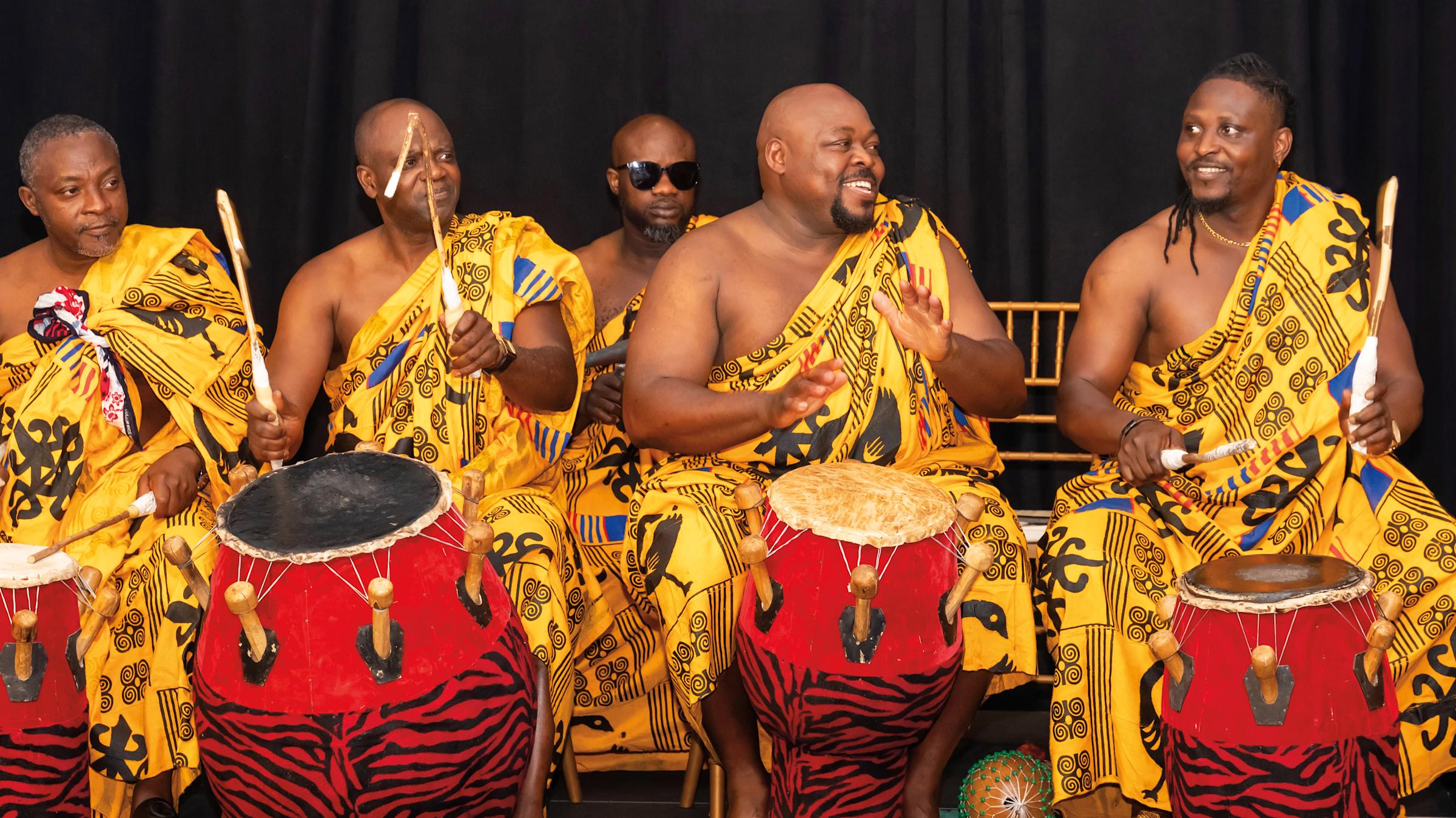 African drum musicians lent a joyful beat to the Africa-US Presidential Forum last fall at Stevens.