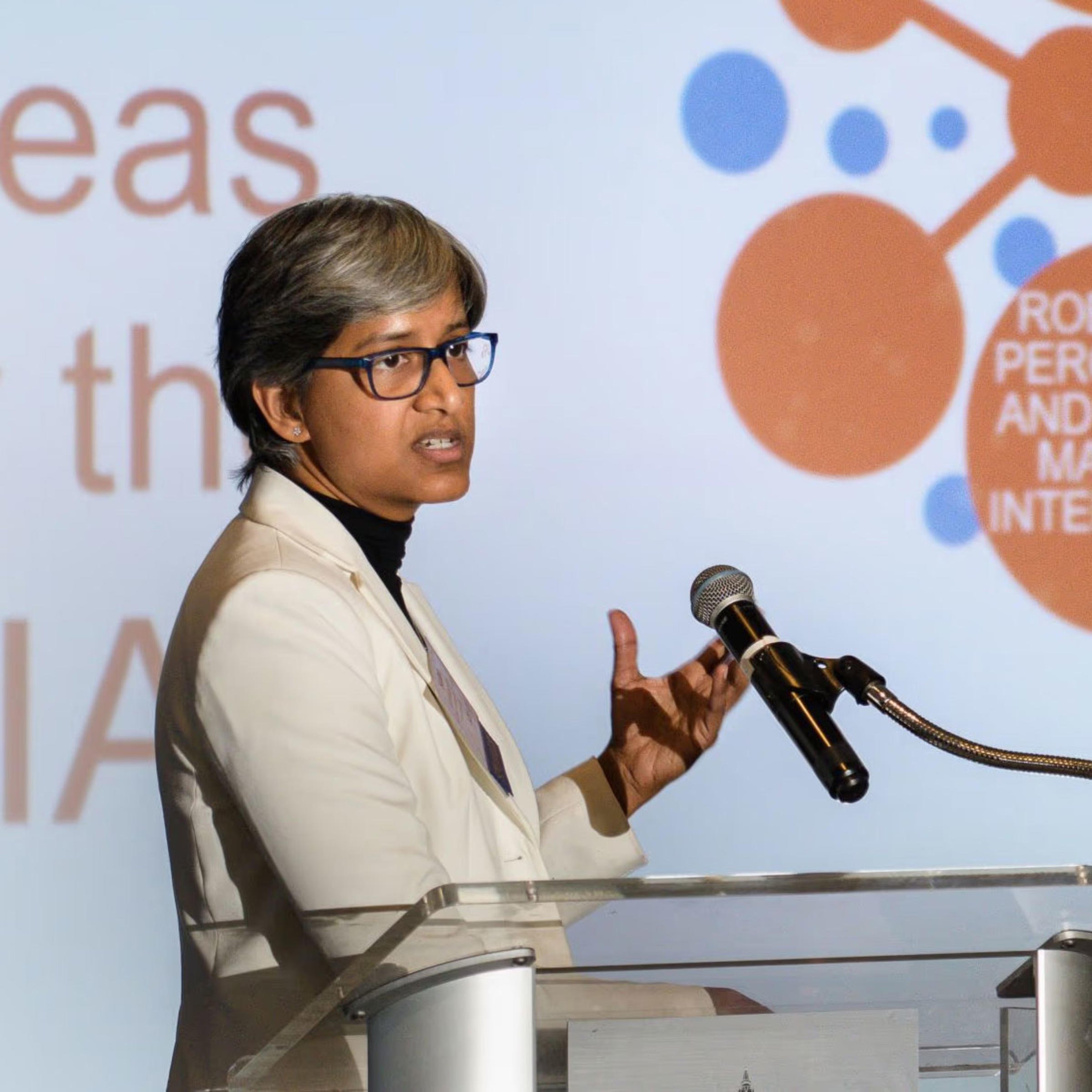 K.P. Subbalakshmi Presenting at the SIAI Launch Event.