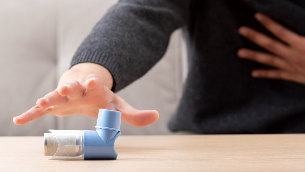 Asthma attack.