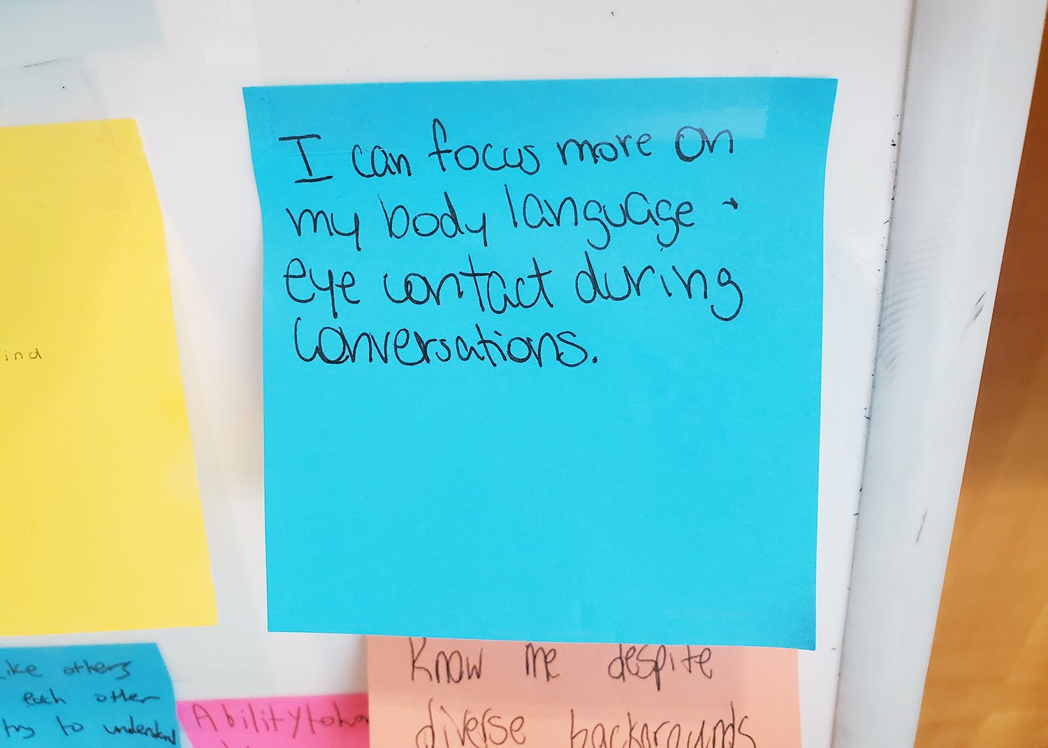 focus on body language