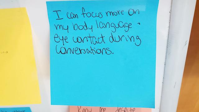 focus on body language