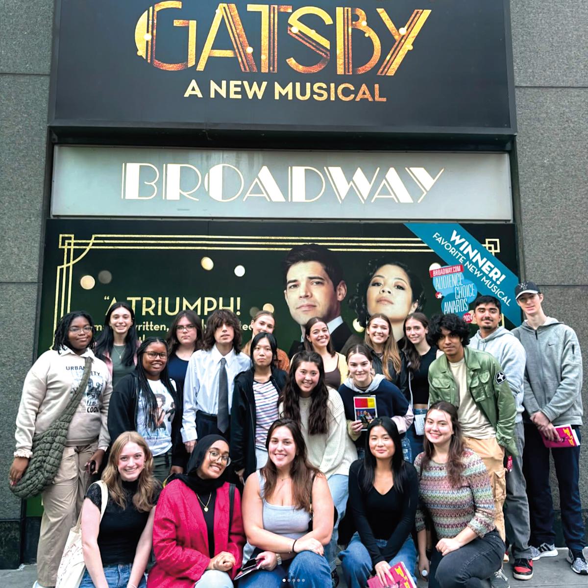 Clark Scholars see the Broadway musical, “The Great Gatsby.”  