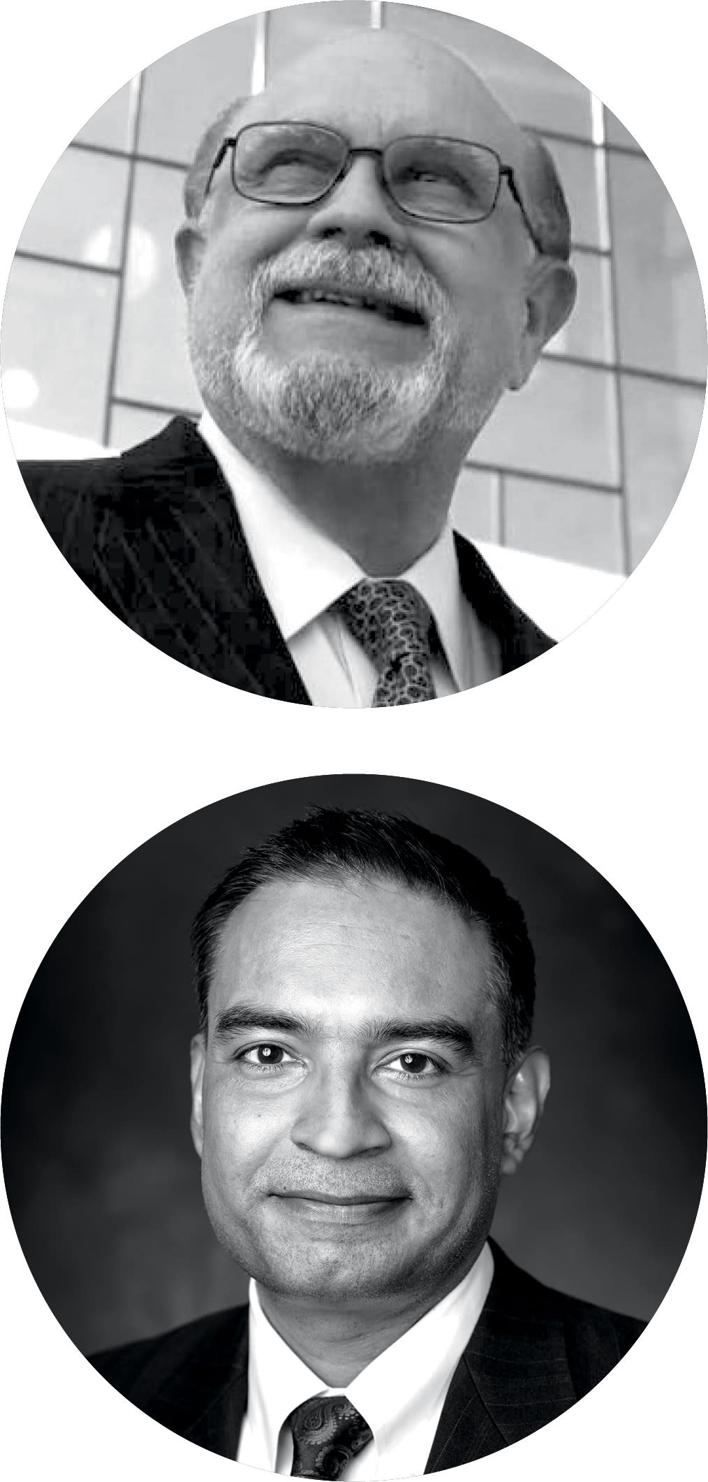 Portraits of Fernandez and Iyengar.