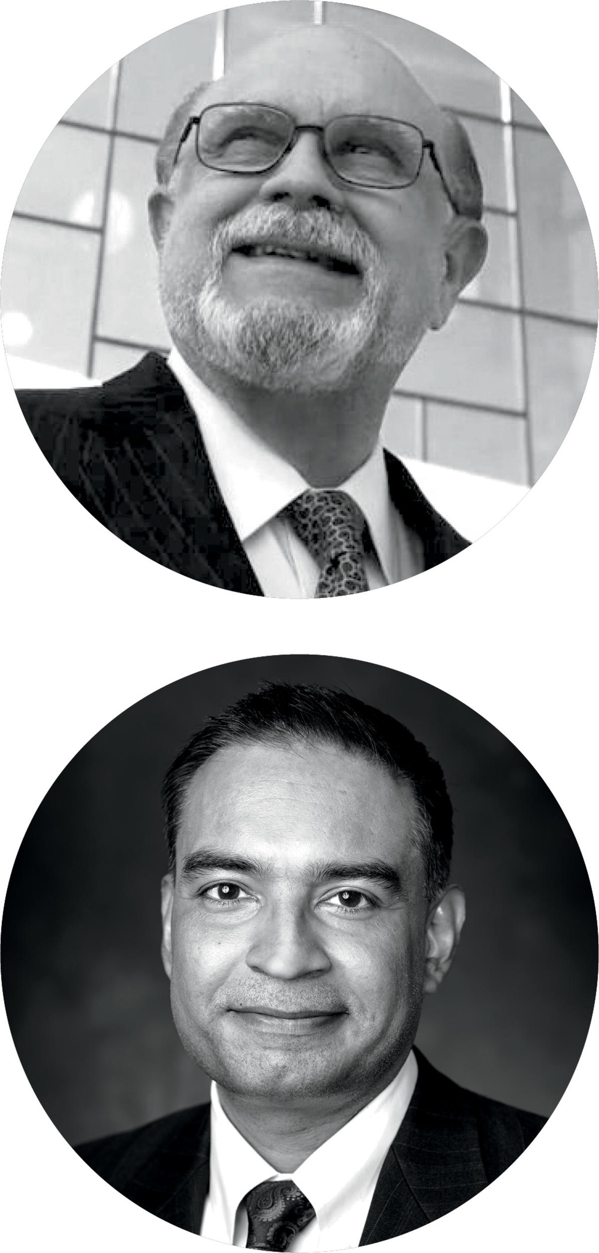 Portraits of Fernandez and Iyengar.