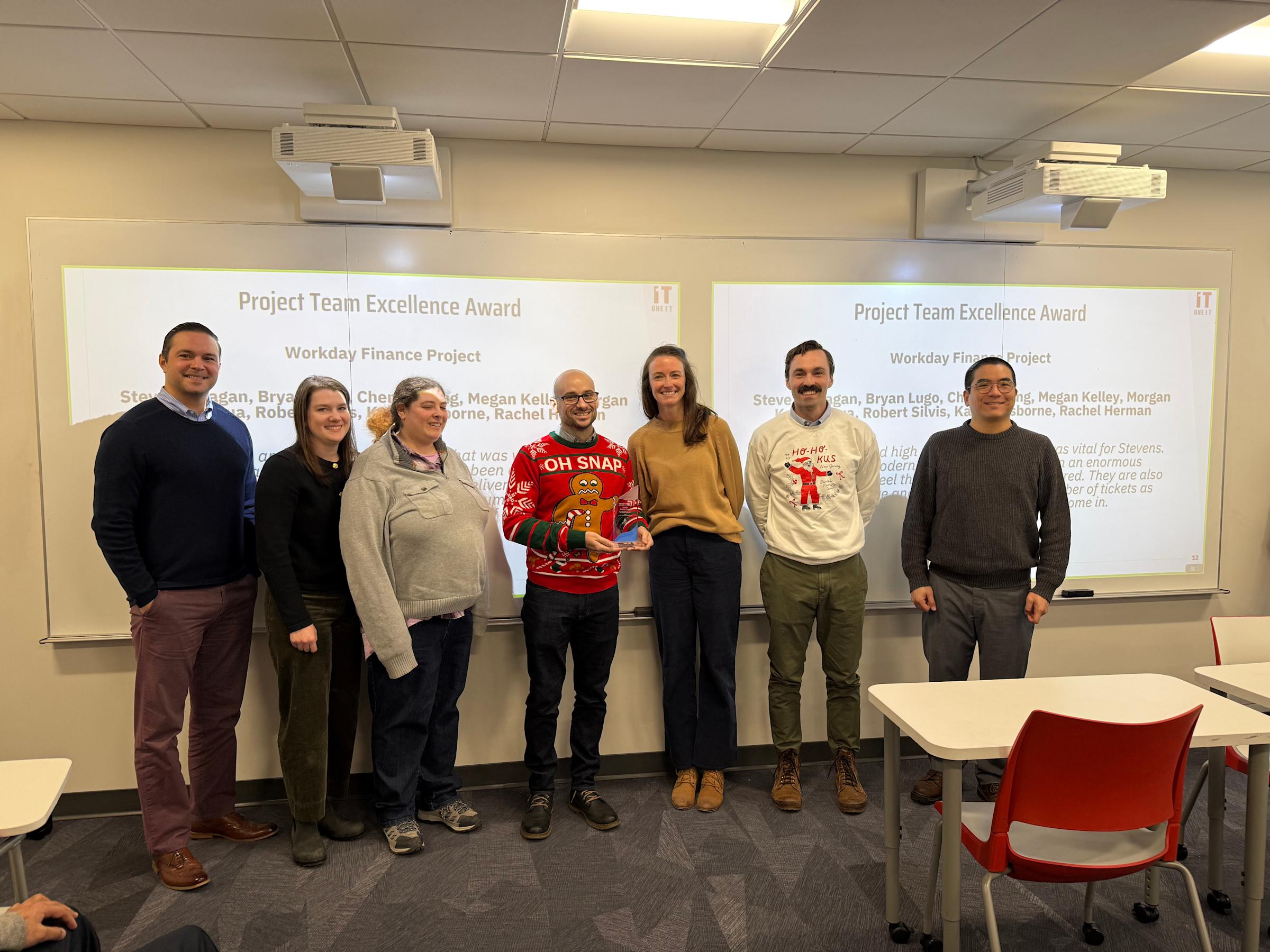 OneIT Excellence Awards - Workday Finance IT Team