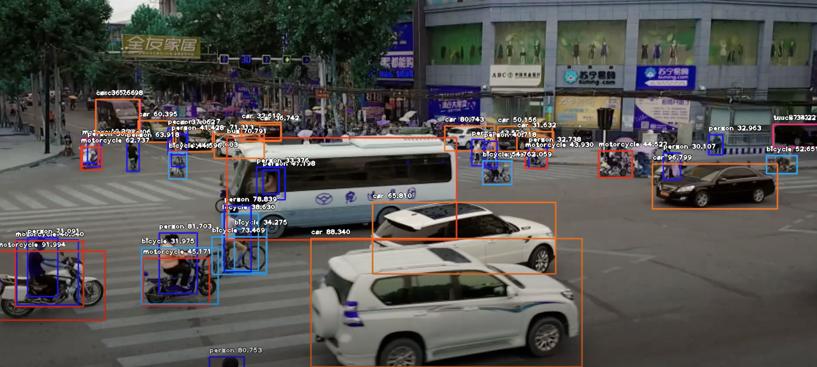 Portrayal of AI recognition in traffic