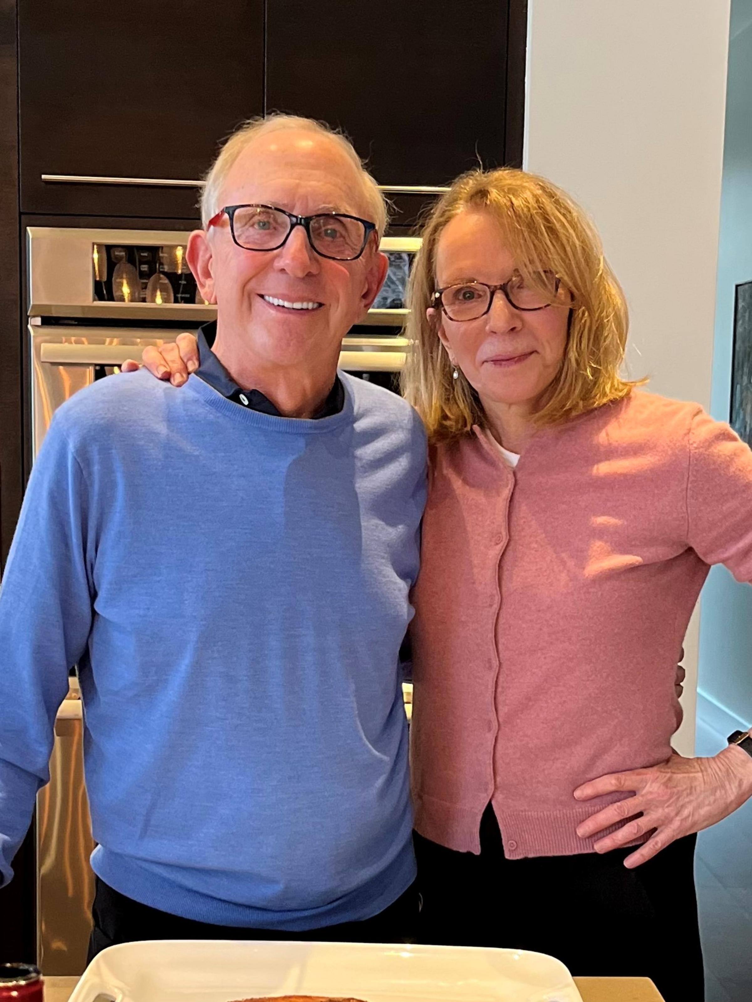 Tom and Rebecca Richardson pose for a picture