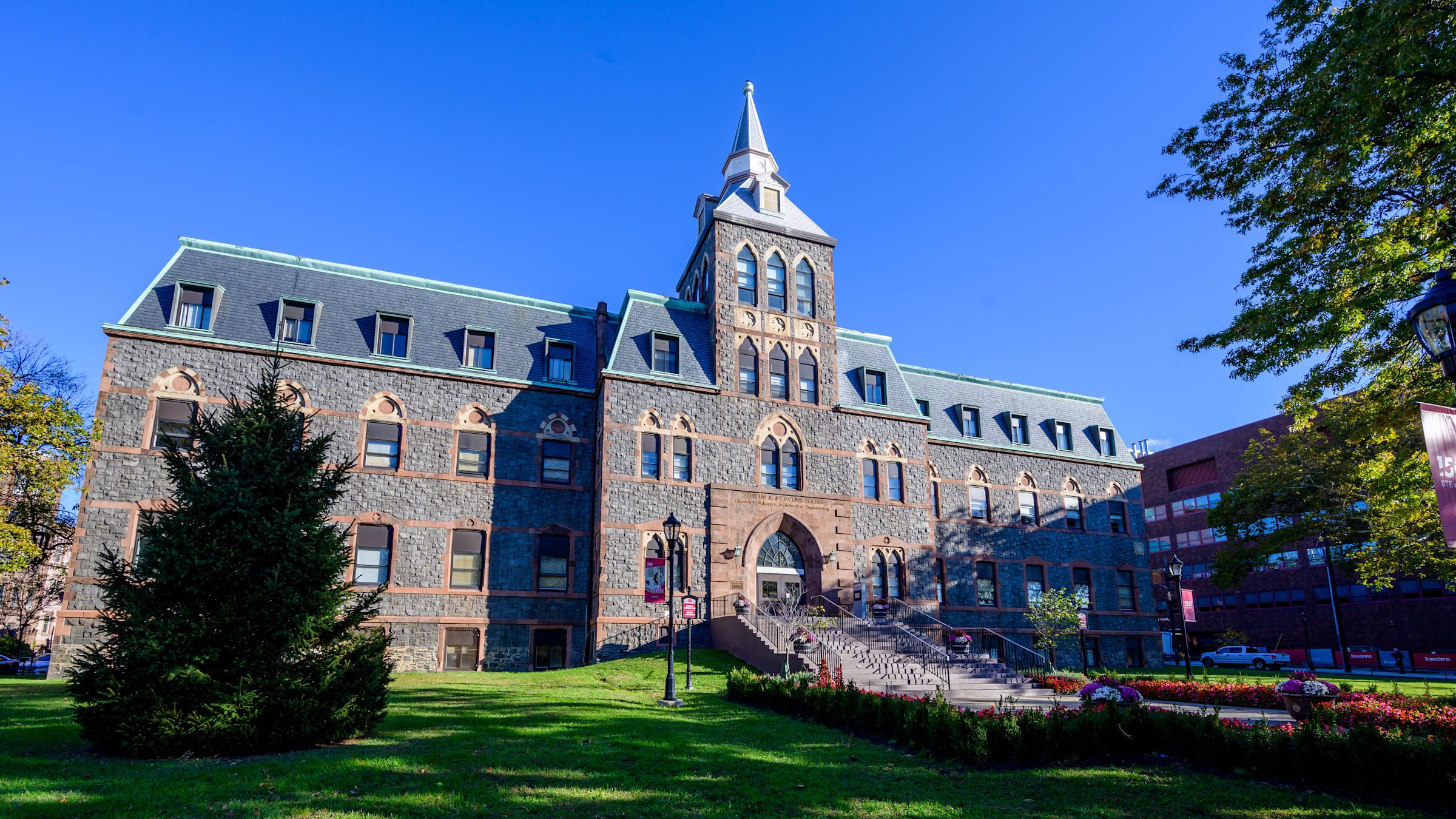 EAS building in the sun.
