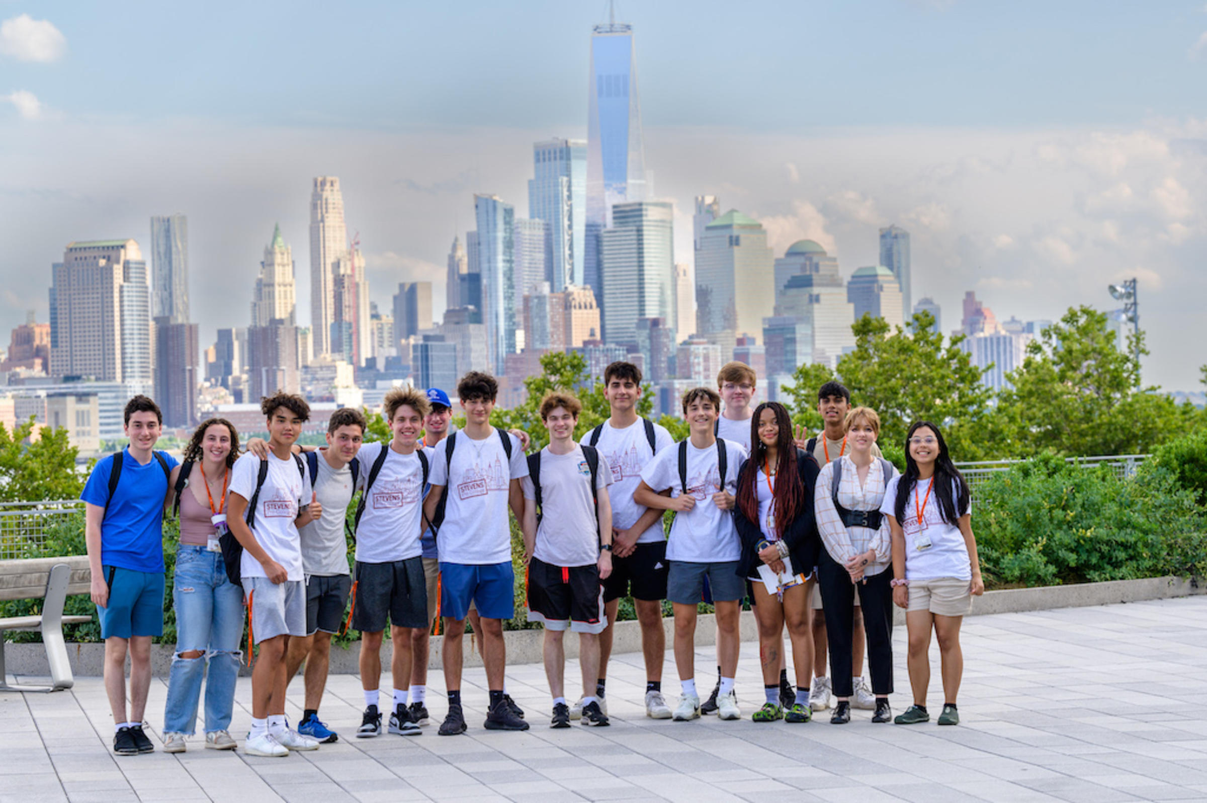 students on Stevens campus