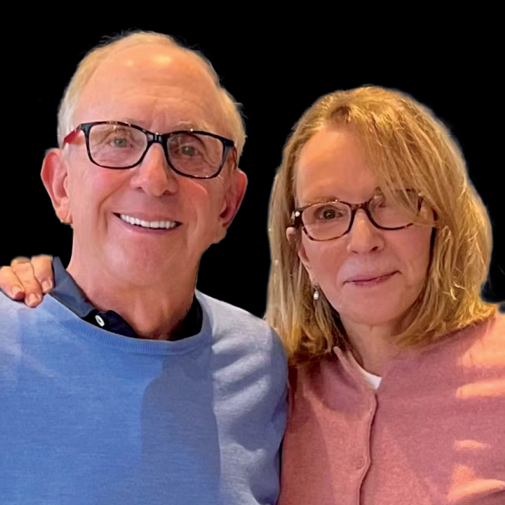 Left to right, a portrait of Stevens alumnus Tom Richardson and his wife, Rebecca.