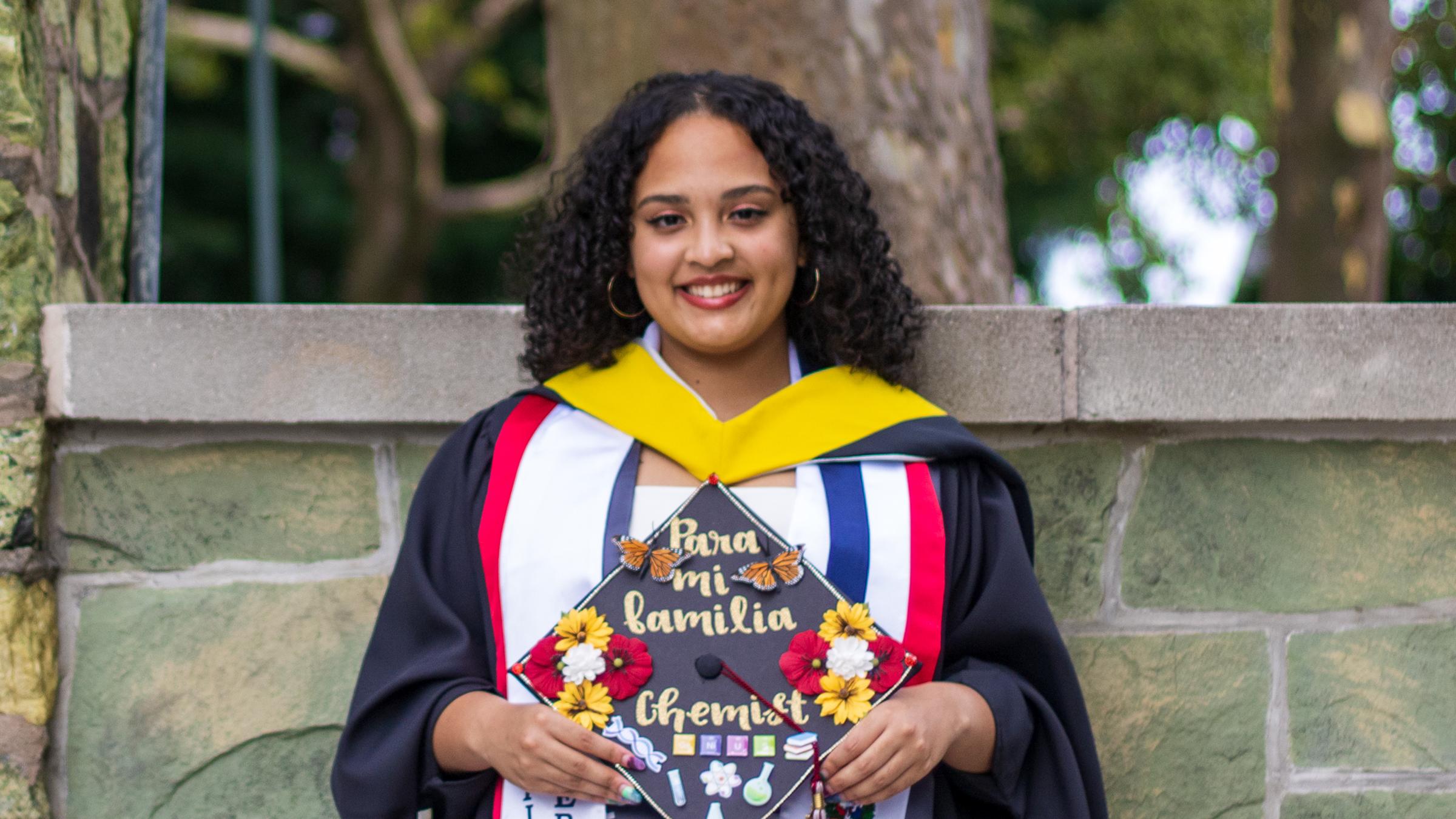 CCB student Christina Puntiel graduation photo