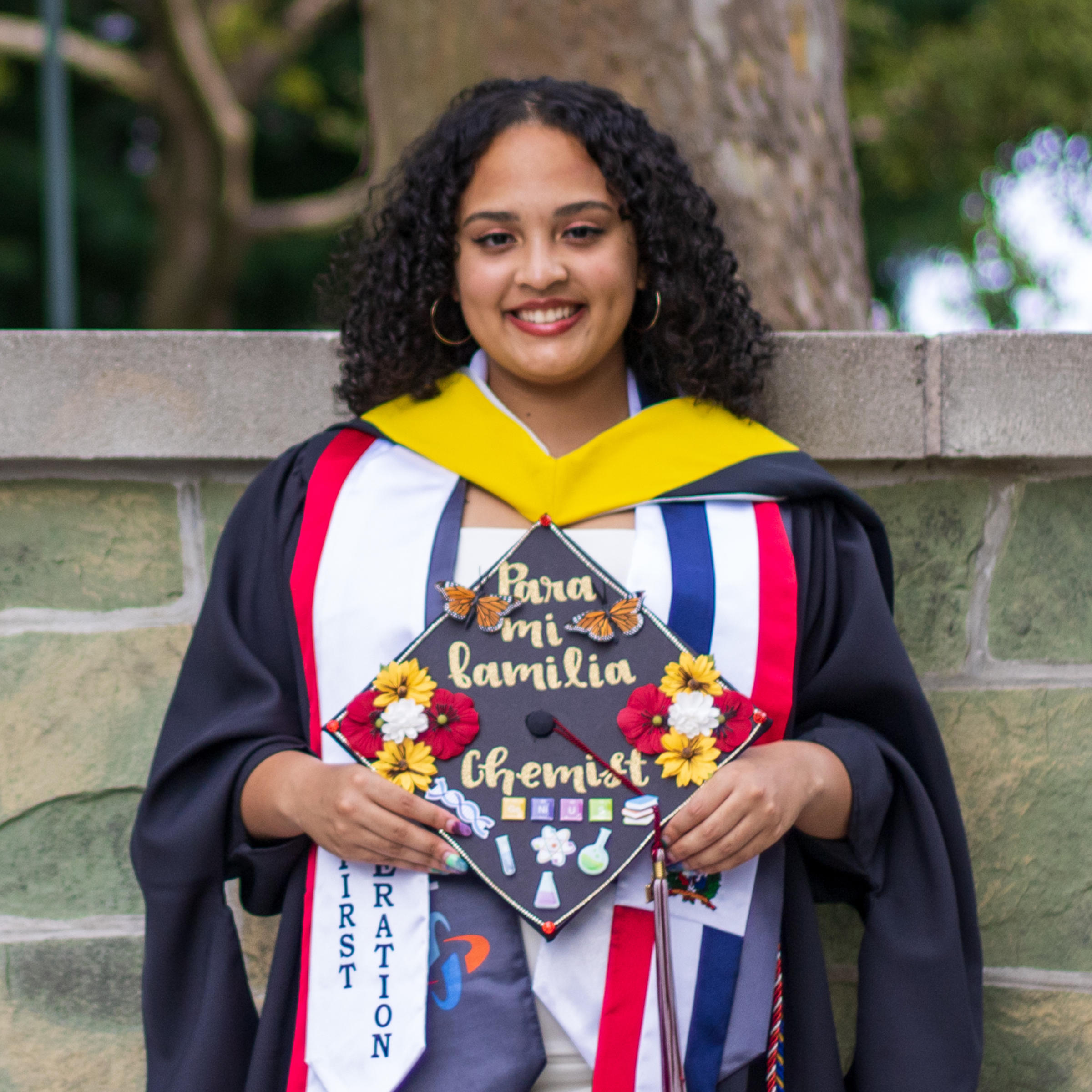 CCB student Christina Puntiel graduation photo