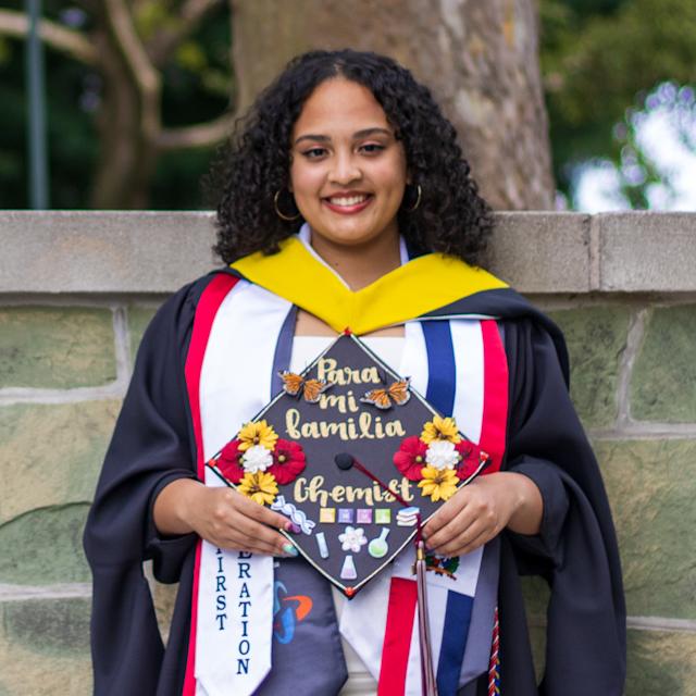 CCB student Christina Puntiel graduation photo