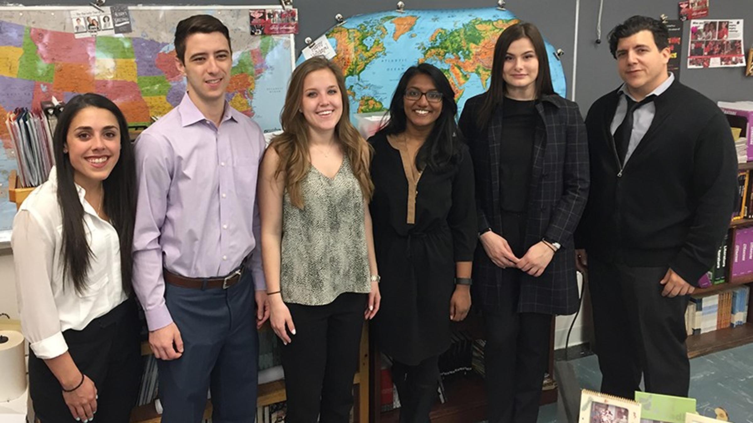 The Stevens Making Cents team at Hoboken High School.