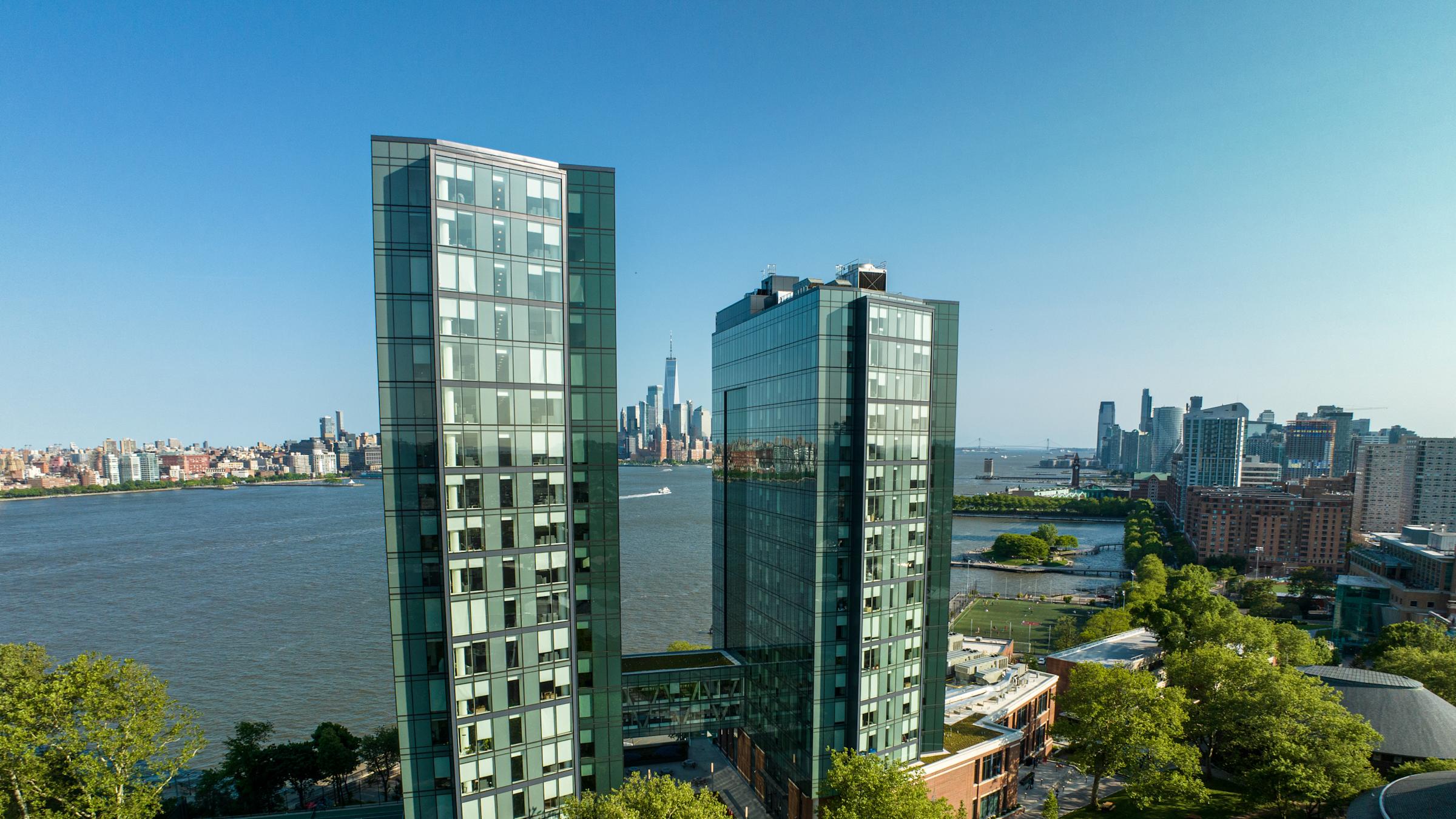 Conference Outside Towers Photo