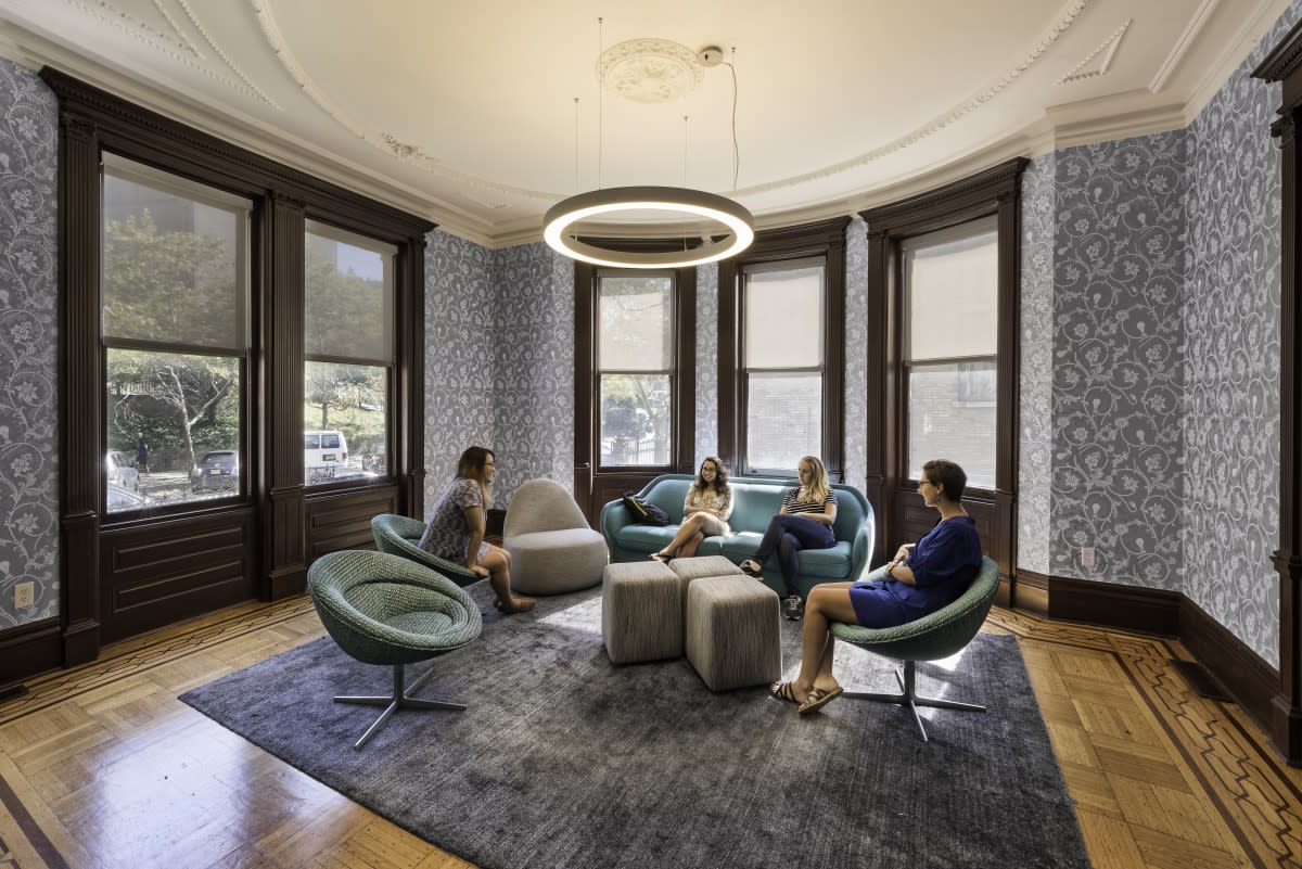 room with people sitting