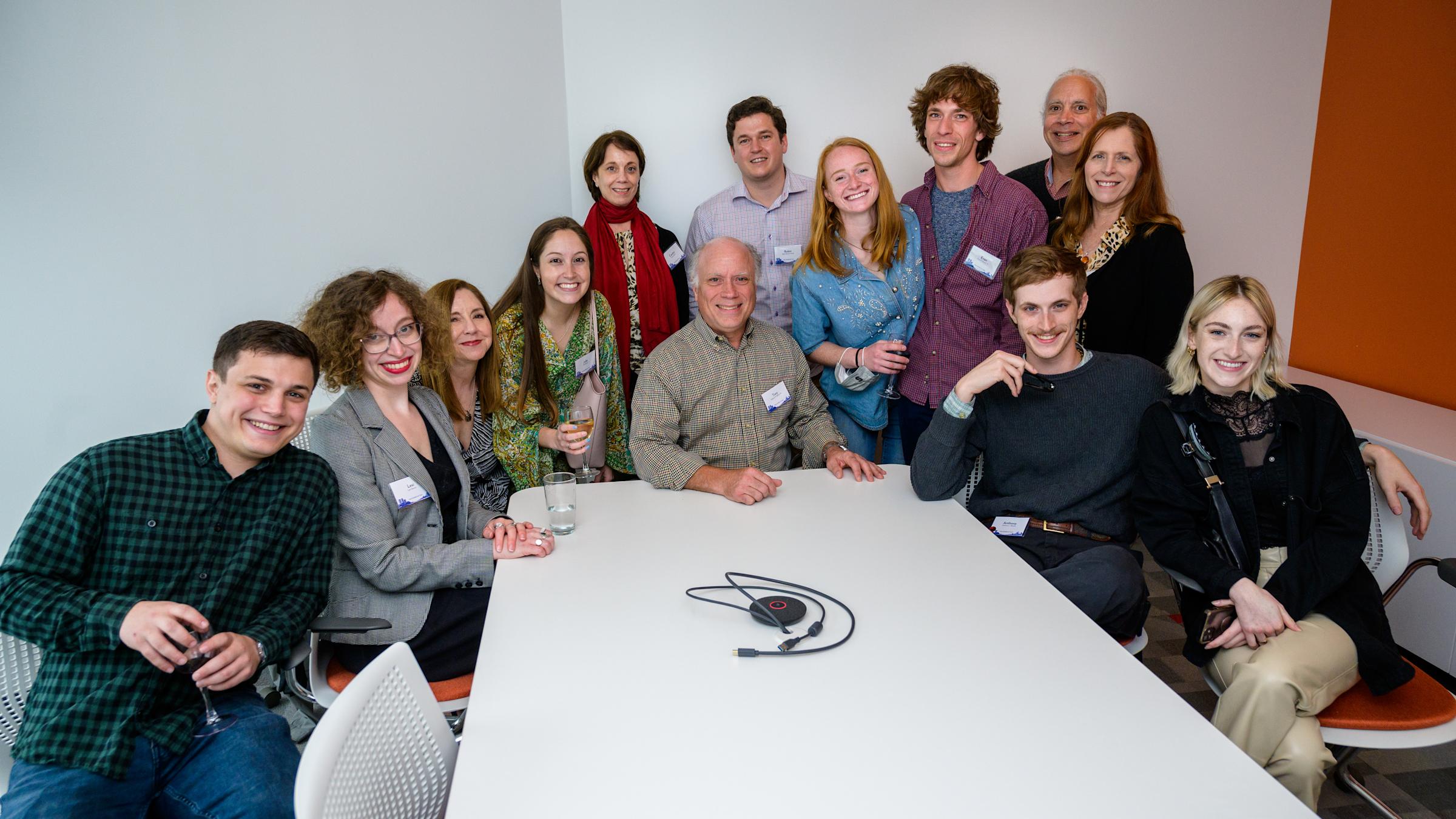 Tony Bazzini with group in conference room