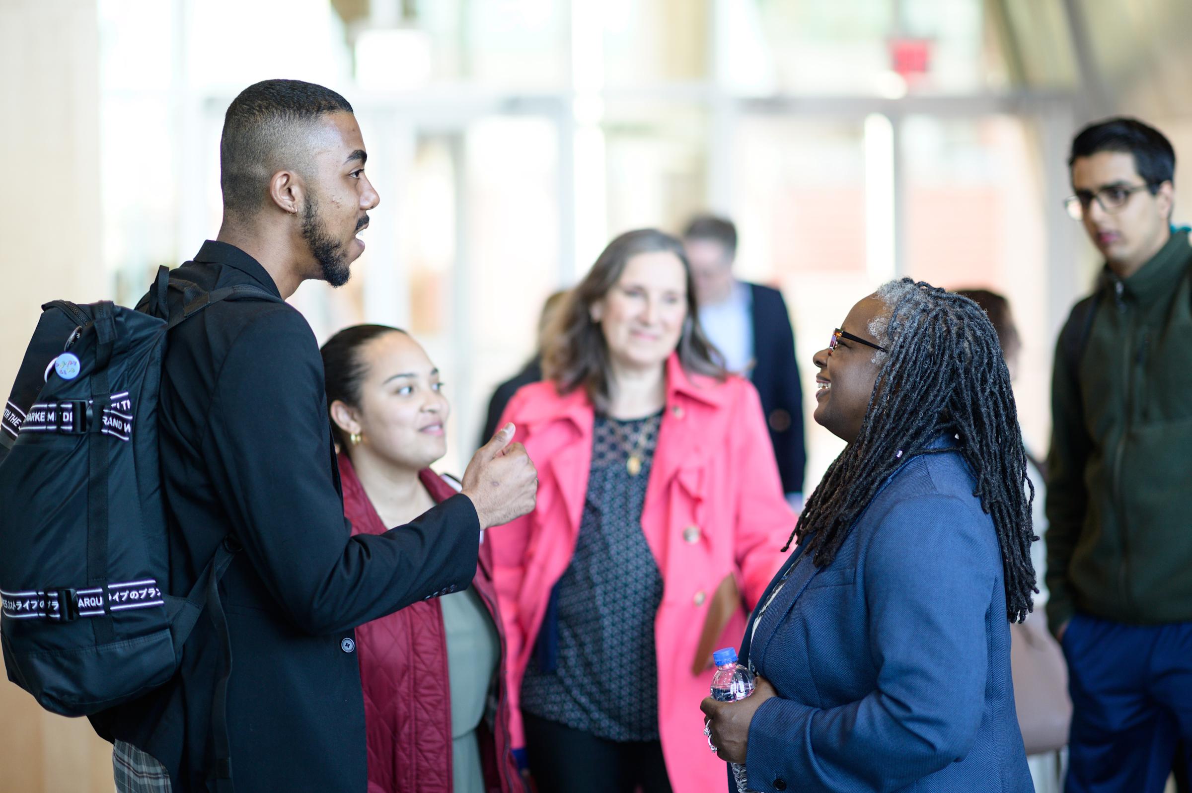 Post-lecture networking reception