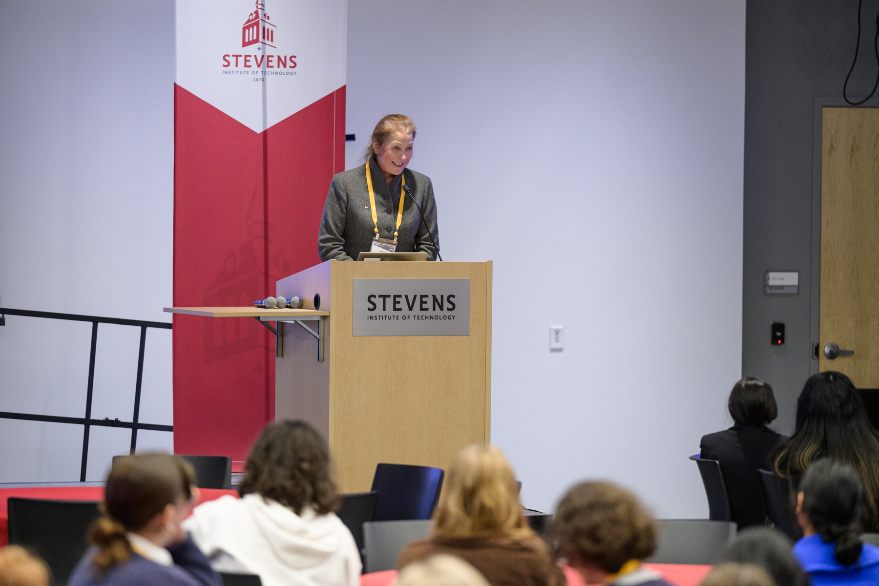 Svetlana Malinovskya at a Stevens podium.