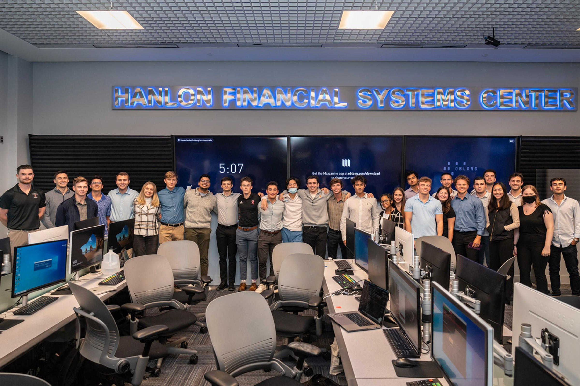 large group photo of Student Managed Investment Fund members