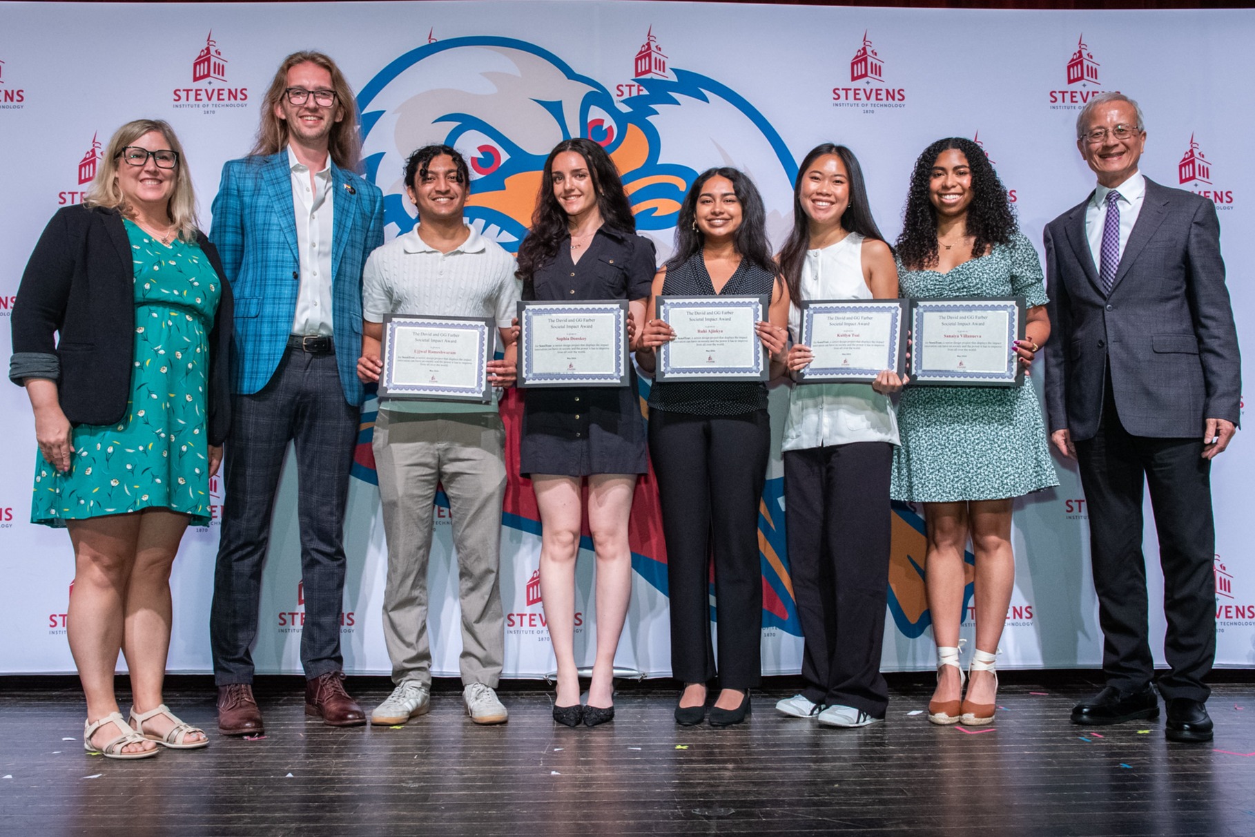 Image of award presenters and recipients at the Senior Awards Ceremony 2026