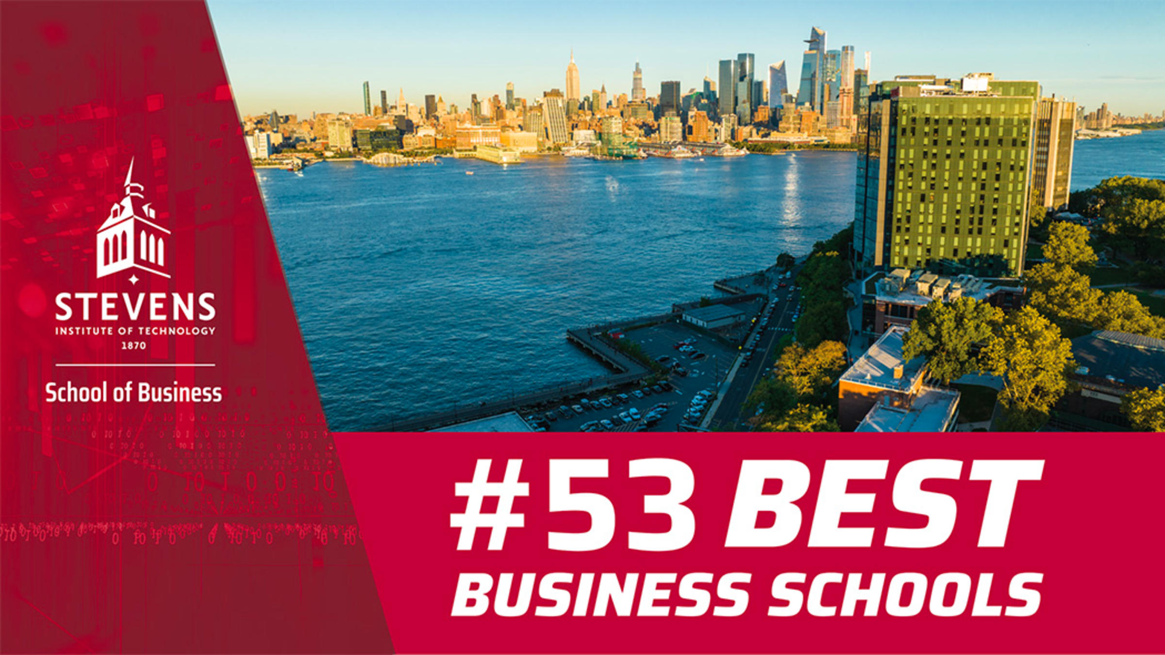 Stevens School of Business ranked 53rd by US News & World Report