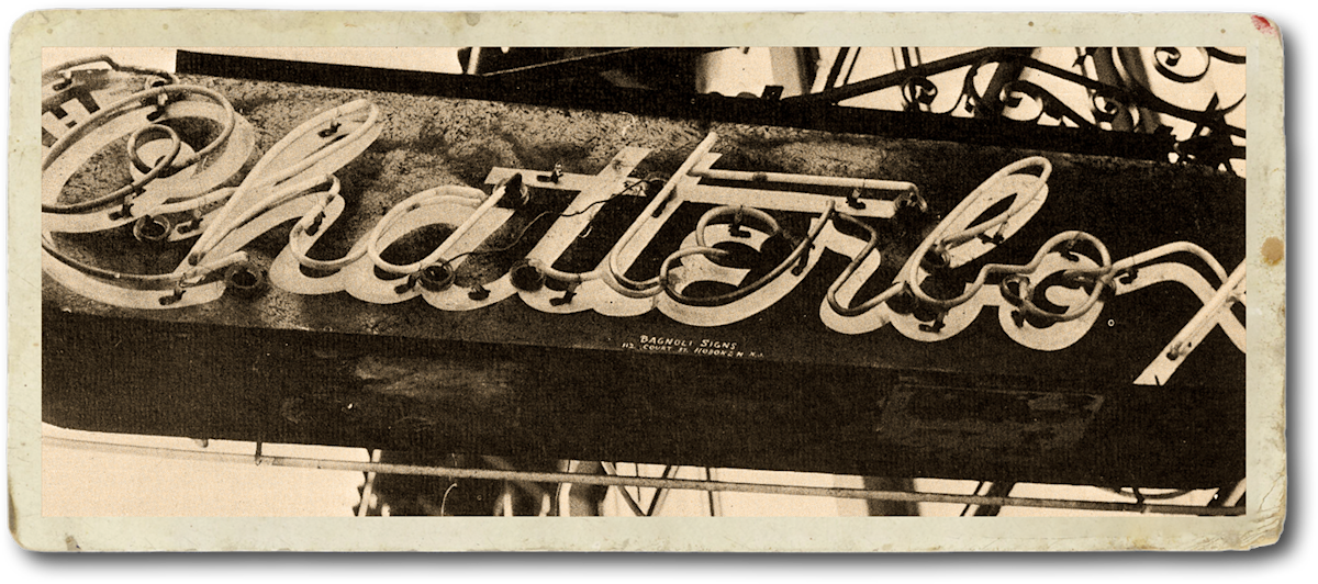 sign that says "Chatterbox"
