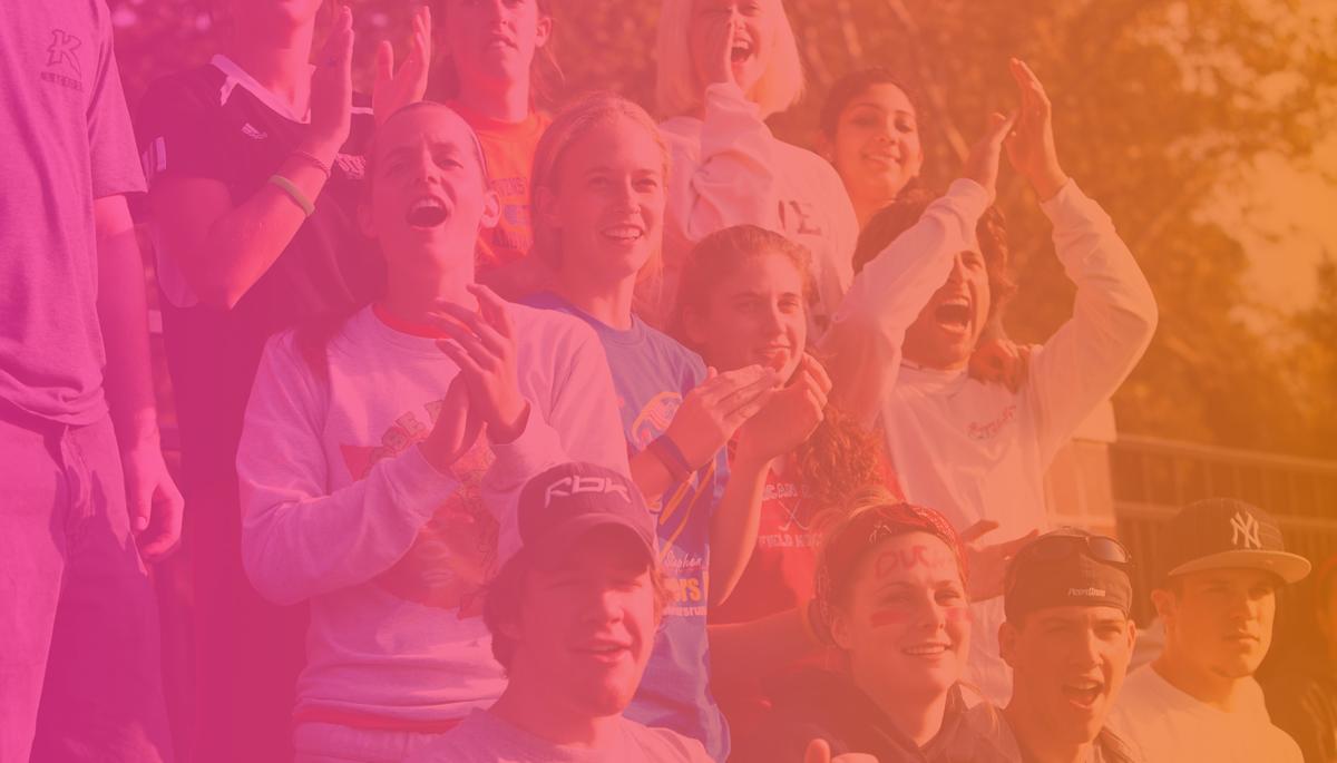 Students cheer at Stevens sporting event