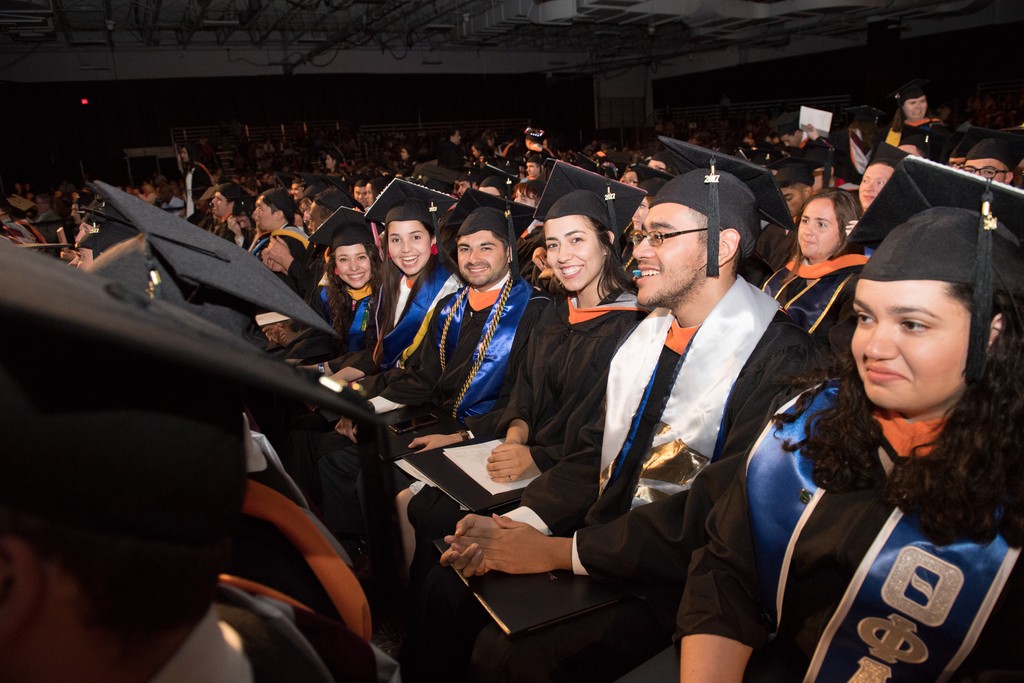 Class of 2017 members seated at the Commencement Ceremony